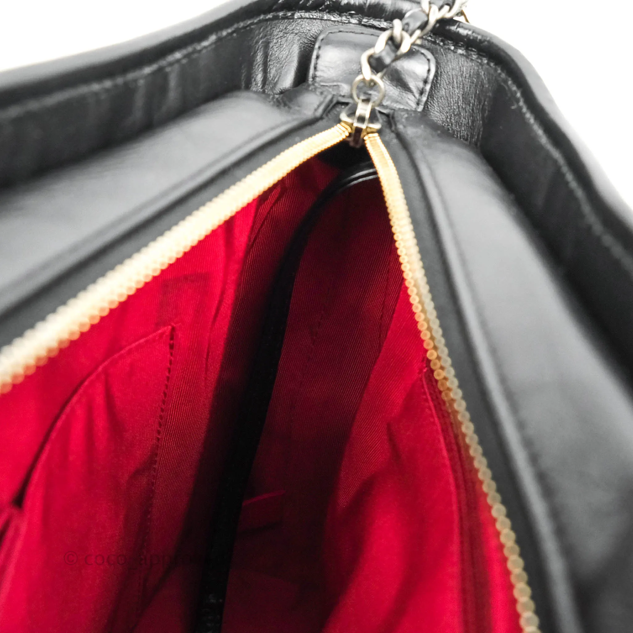 Chanel Quilted Medium Gabrielle Hobo Black Aged Calfskin Mixed Hardware