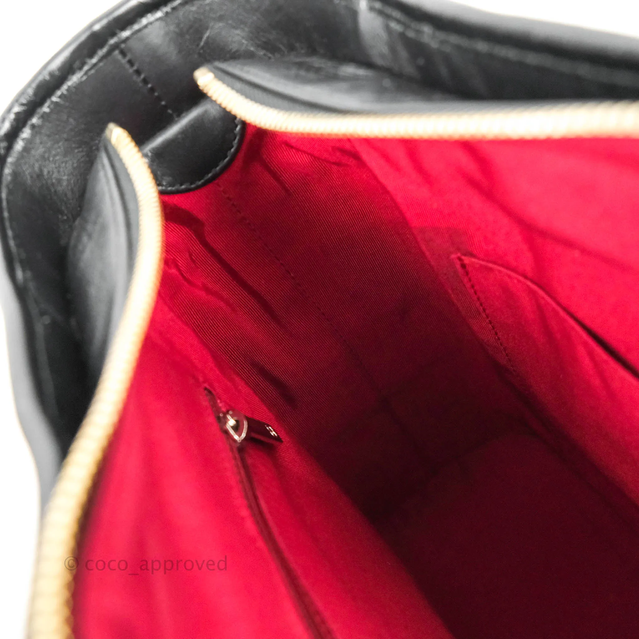 Chanel Quilted Medium Gabrielle Hobo Black Aged Calfskin Mixed Hardware