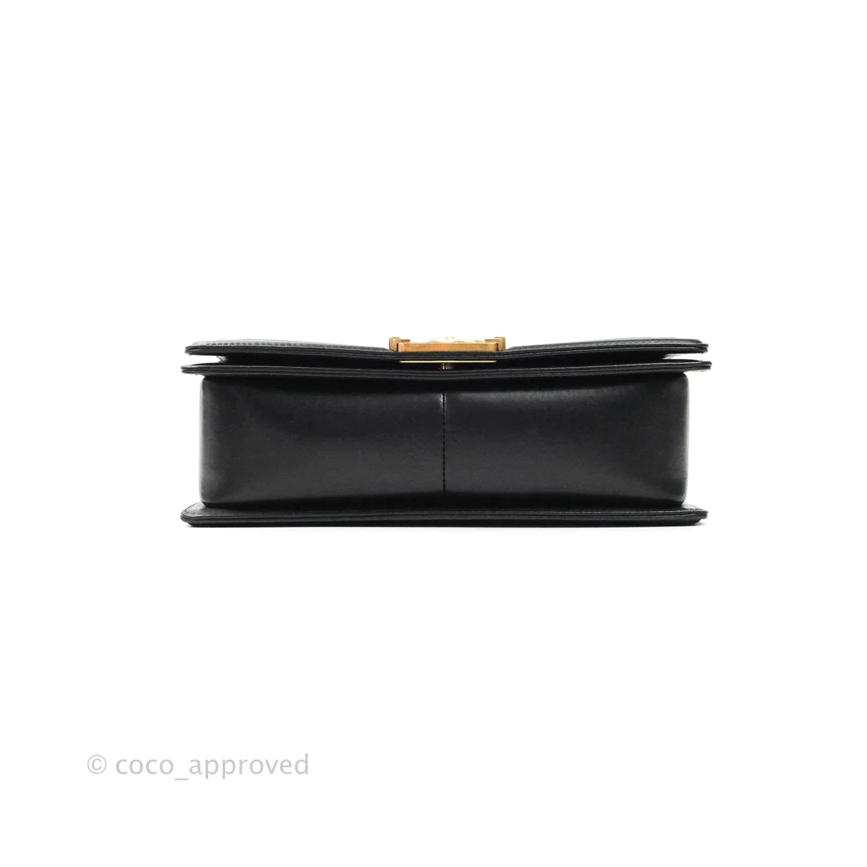 Chanel Quilted Medium Lambskin Boy Flap Aged Gold Hardware
