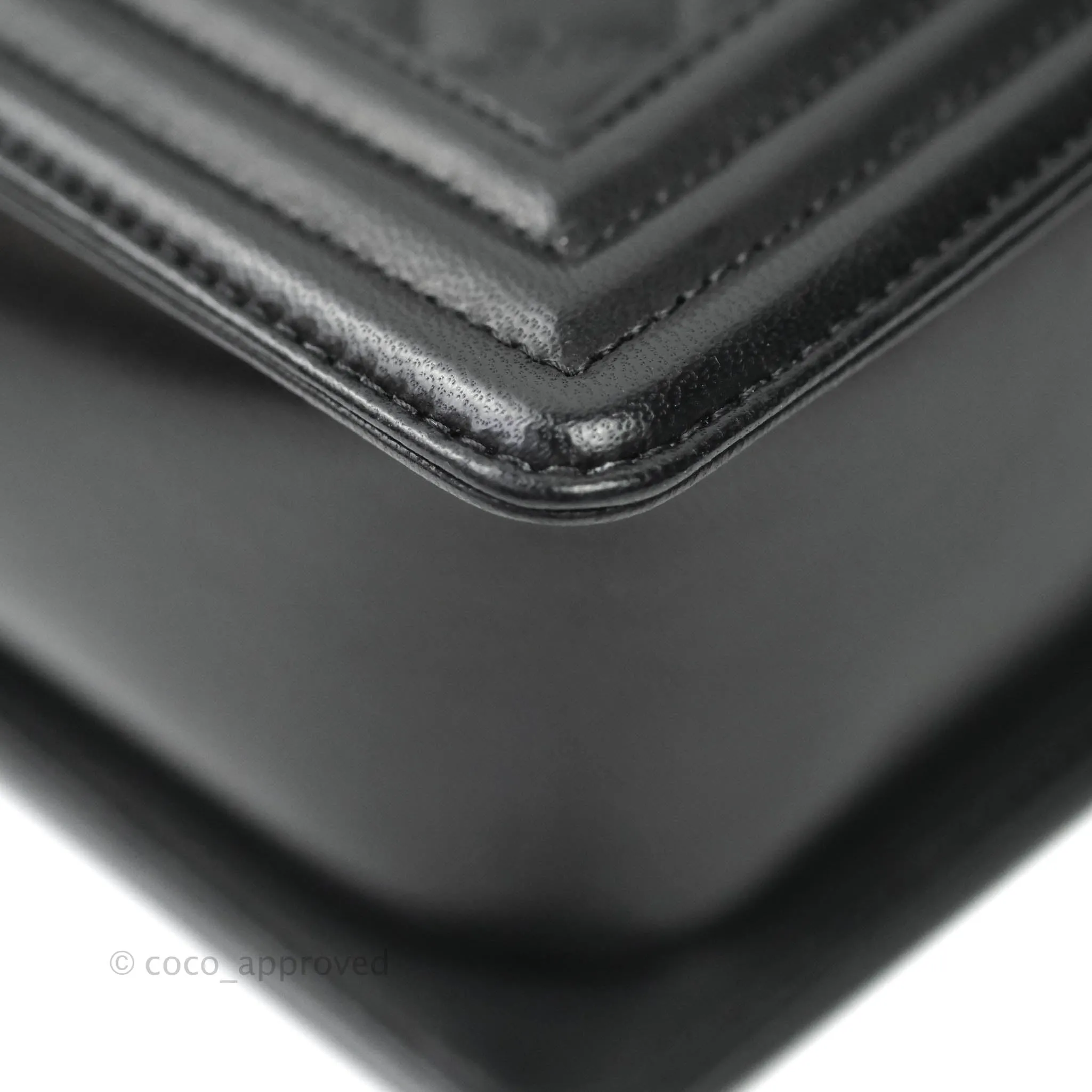 Chanel Quilted Medium Lambskin Boy Flap Aged Gold Hardware