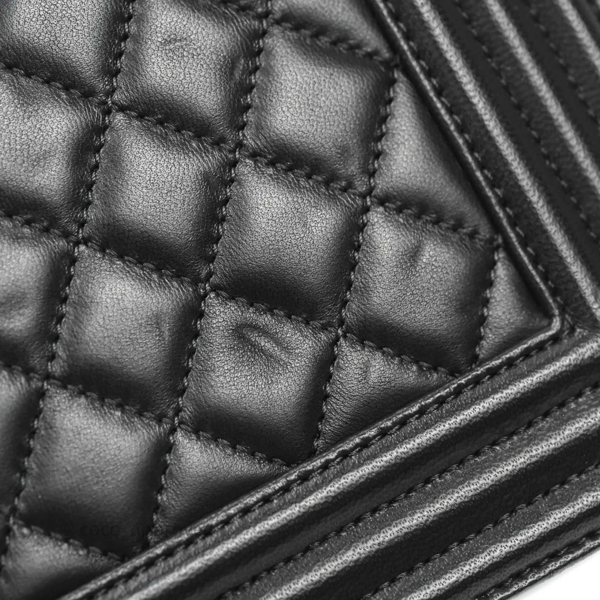 Chanel Quilted Medium Lambskin Boy Flap Aged Gold Hardware