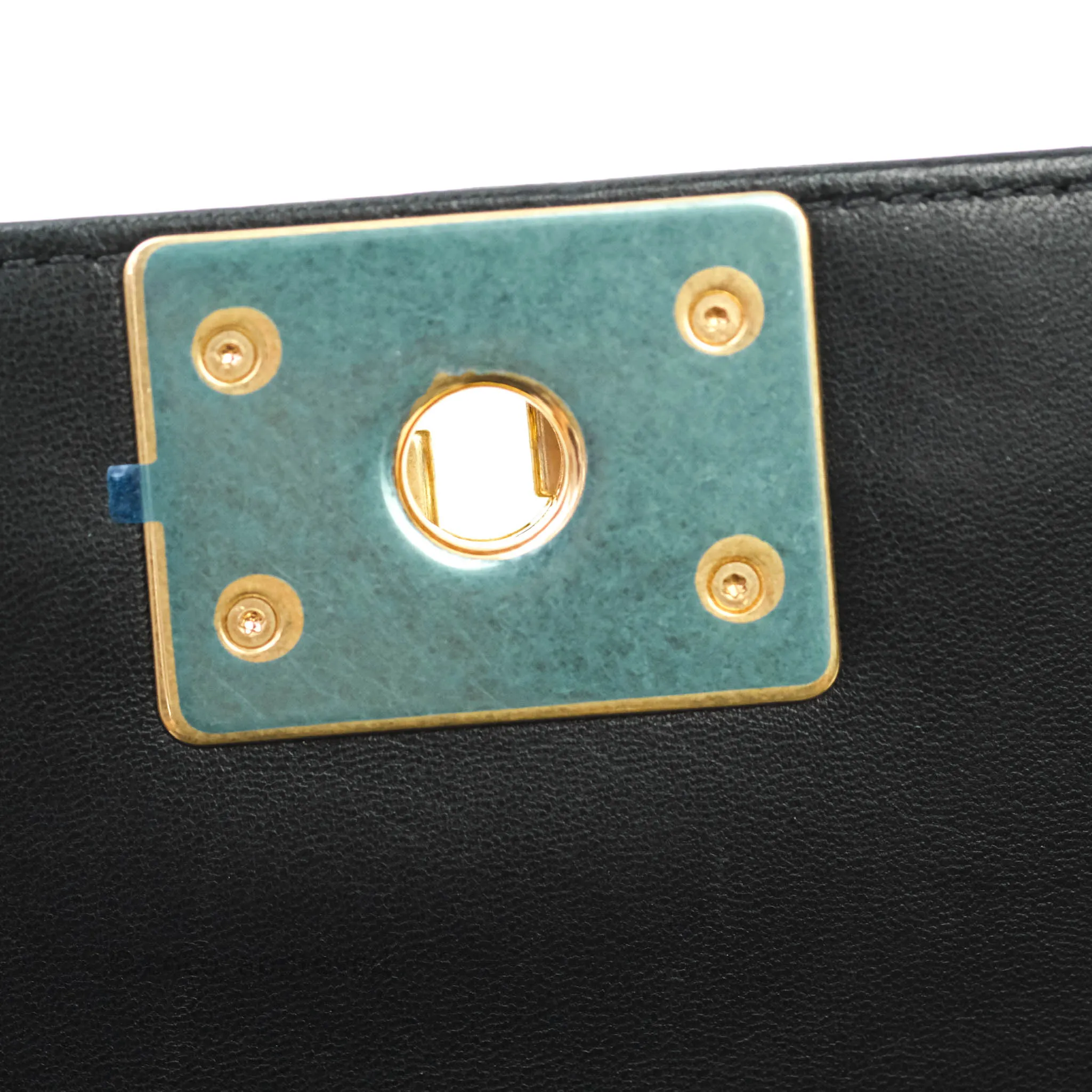 Chanel Quilted Medium Lambskin Boy Flap Aged Gold Hardware