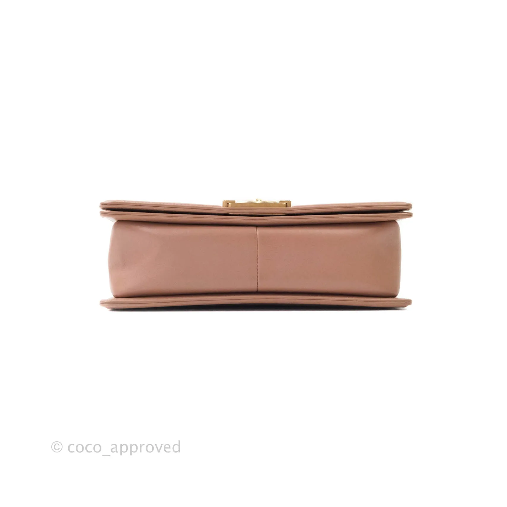 Chanel Quilted Medium Lambskin Boy Flap Pink Aged Gold Hardware