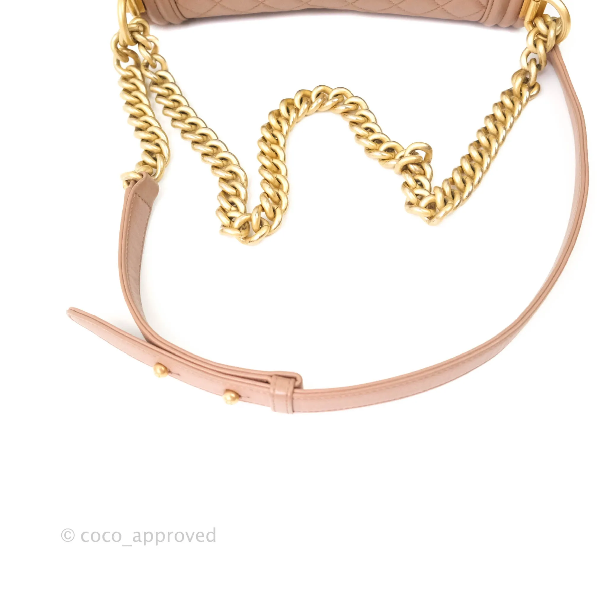 Chanel Quilted Medium Lambskin Boy Flap Pink Aged Gold Hardware