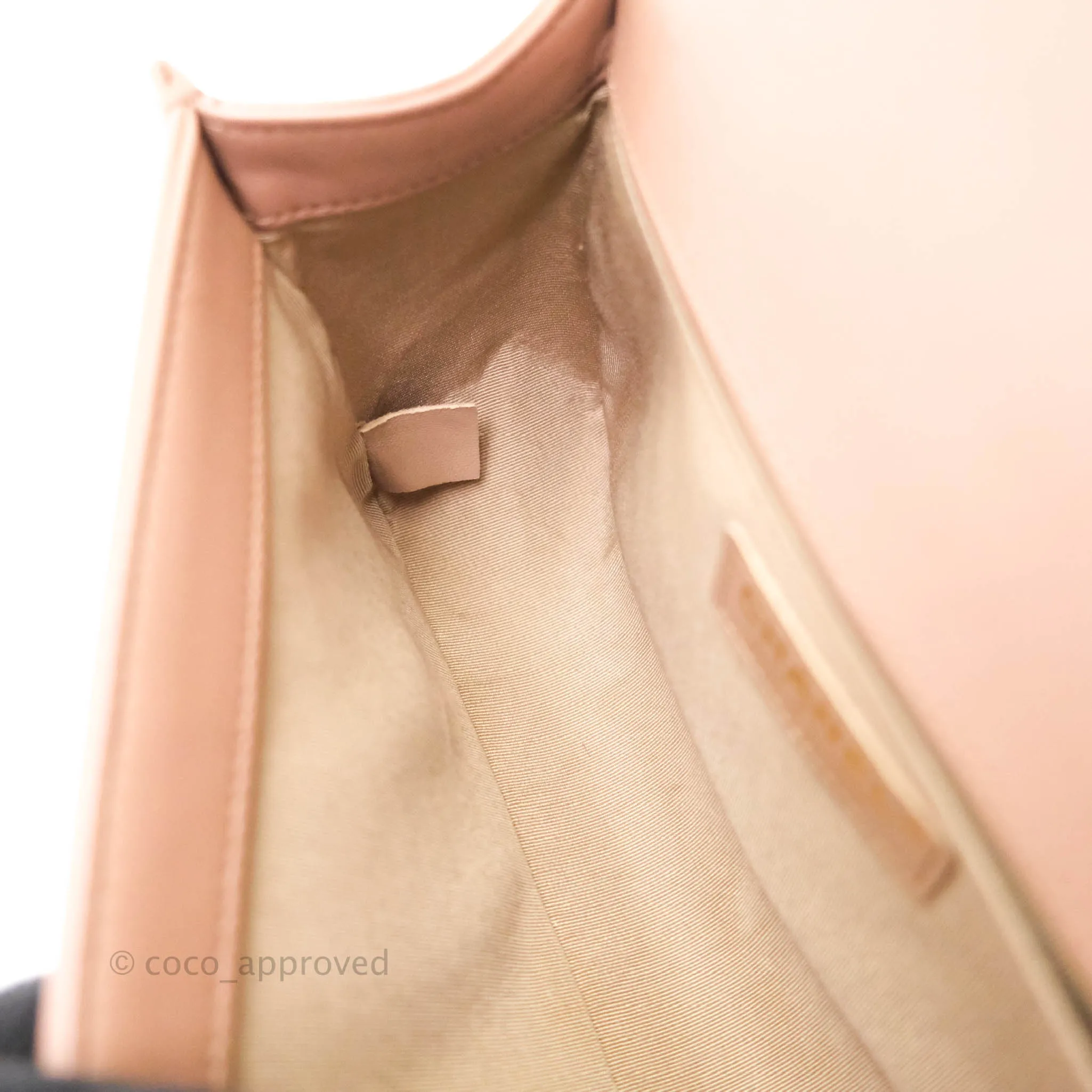 Chanel Quilted Medium Lambskin Boy Flap Pink Aged Gold Hardware