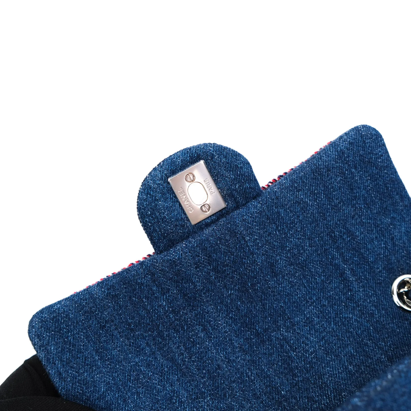 Chanel Quilted Mini Rectangular Denim Braided Classic Flap Bag