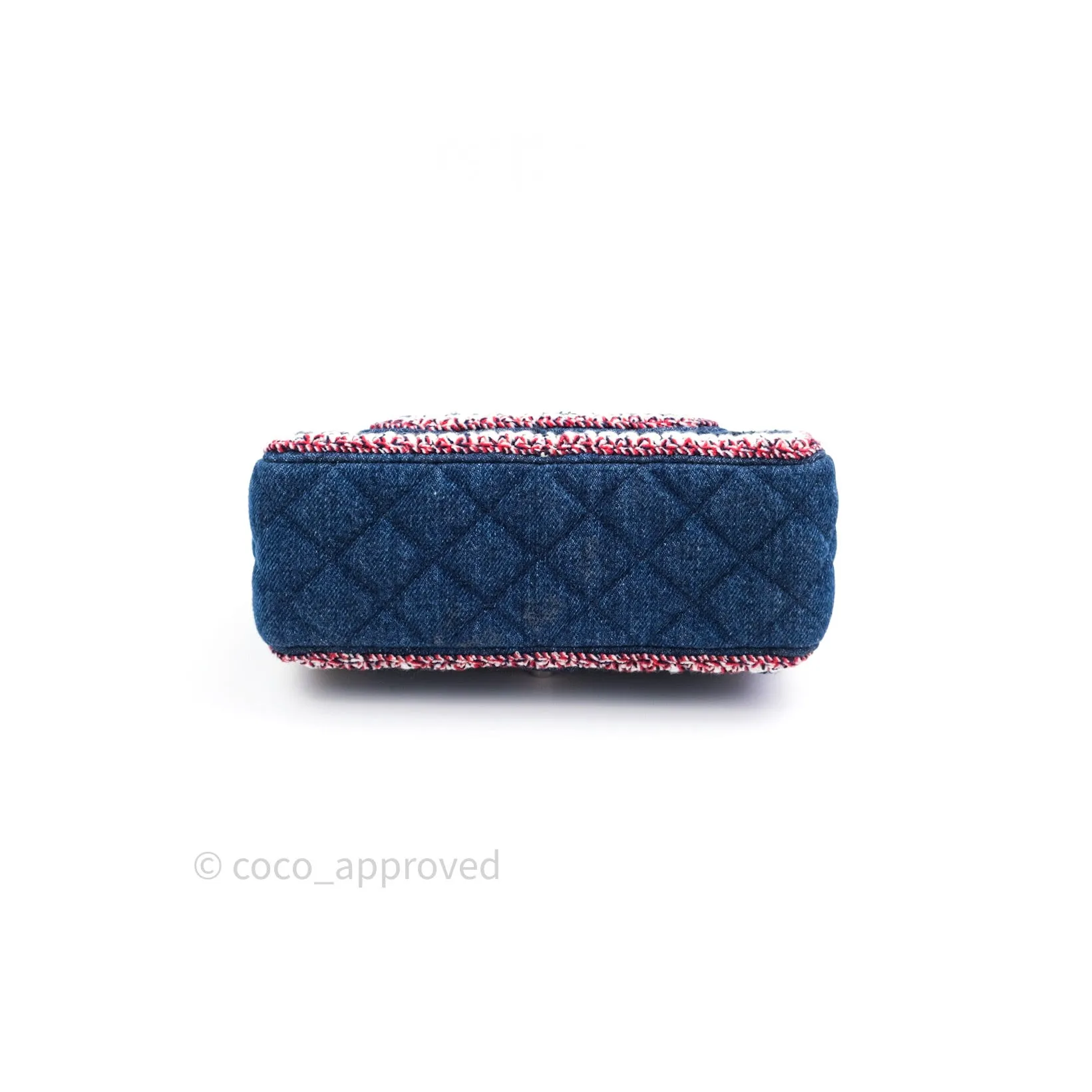 Chanel Quilted Mini Rectangular Denim Braided Classic Flap Bag