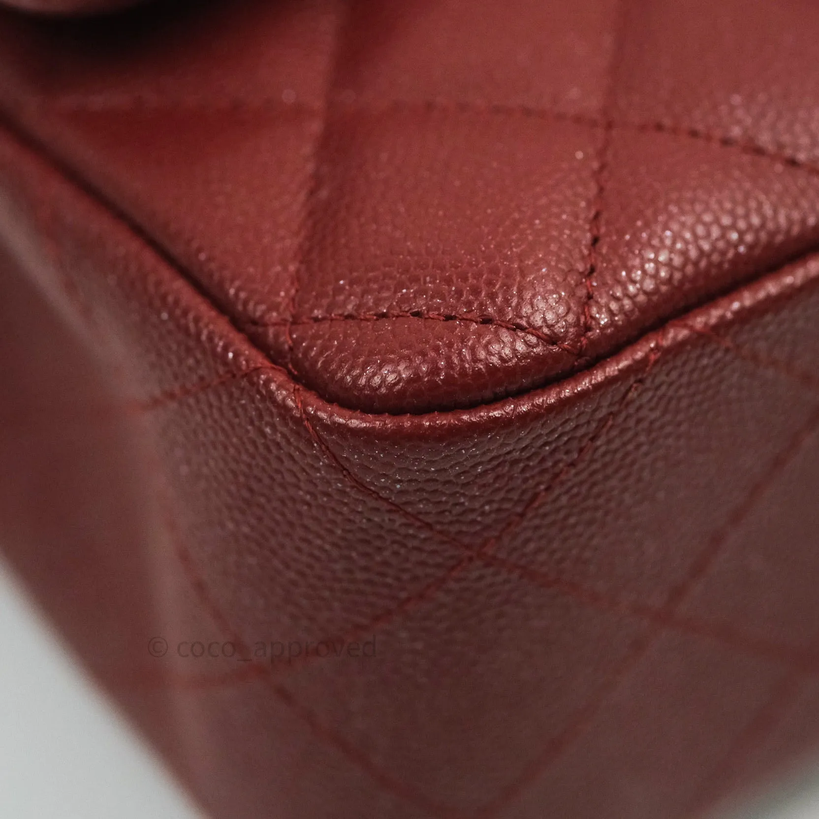 Chanel Quilted Mini Rectangular Iridescent Burgundy Gold Hardware