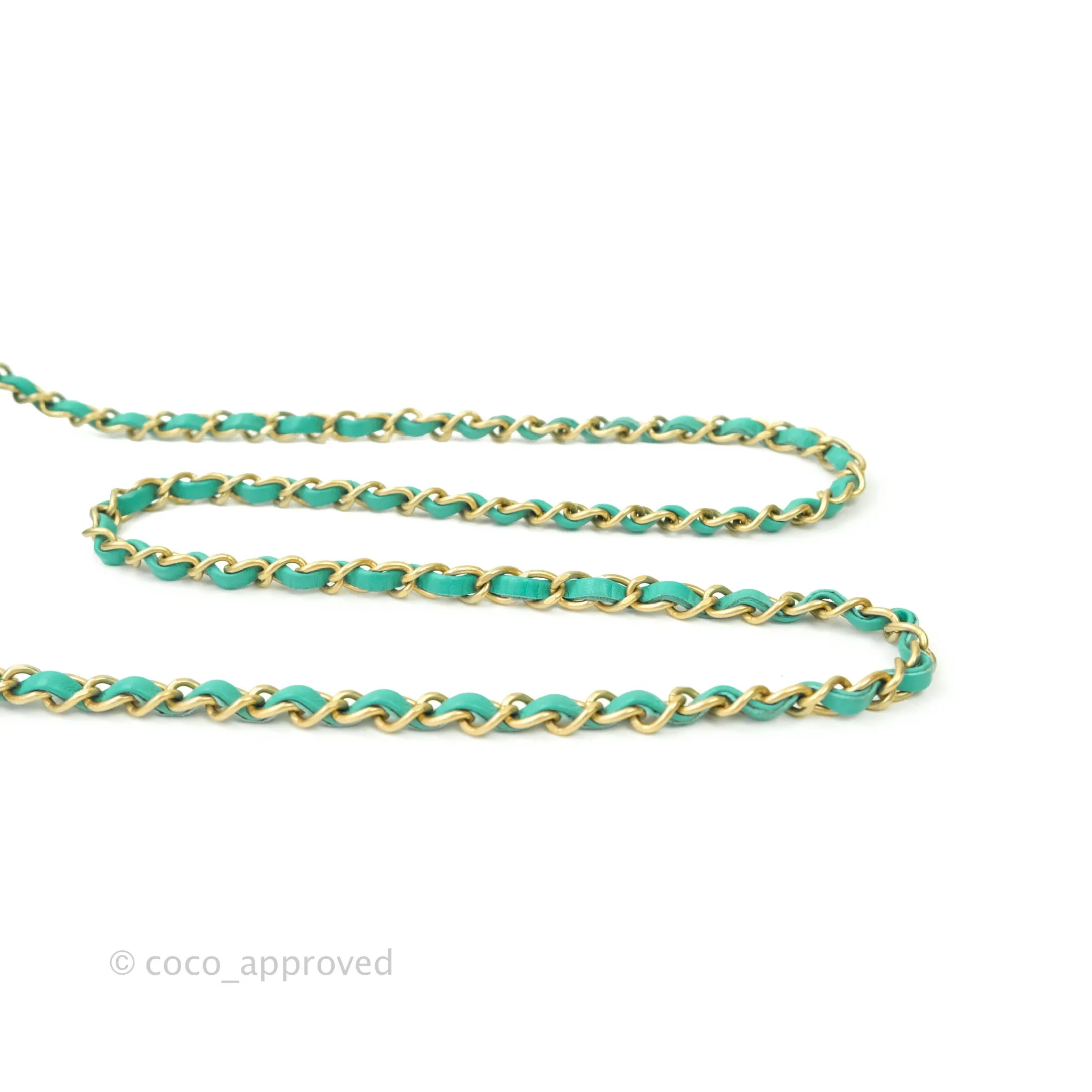 Chanel Quilted Mini Rectangular Turquoise Blue Lambskin Aged Gold Hardware