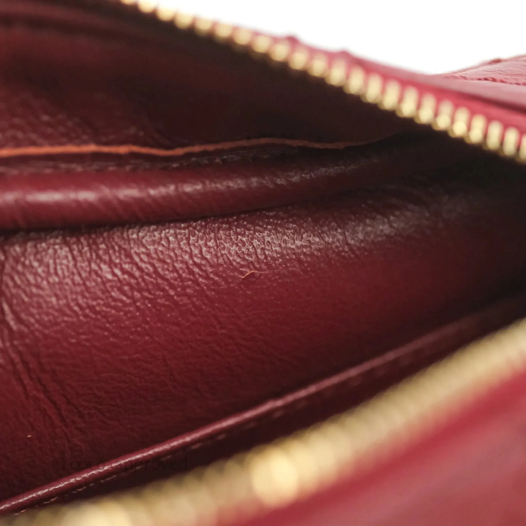 Chanel Quilted Mini Reissue Camera Case Red Aged Calfskin