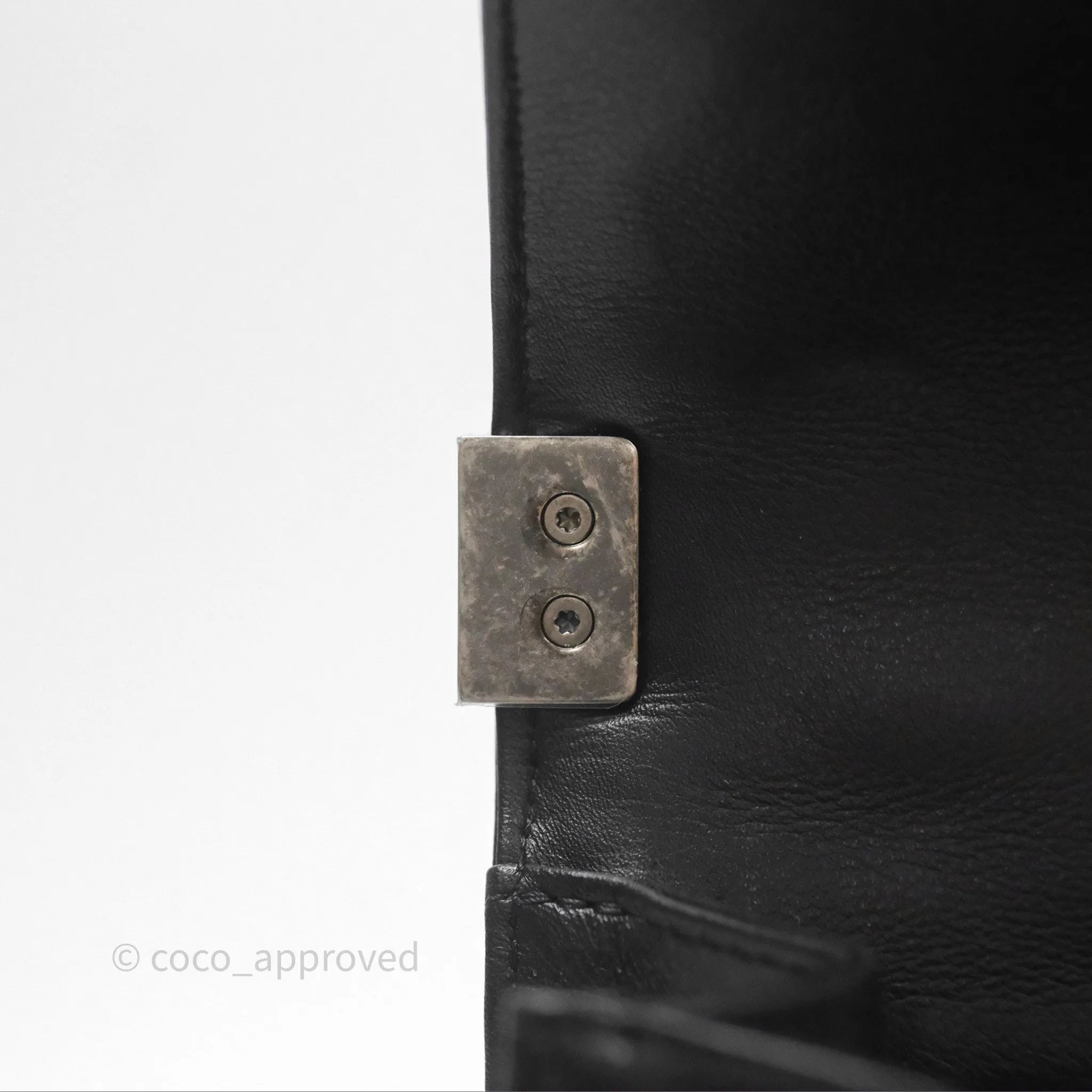 Chanel Quilted North South Boy Flap Black Calfskin Ruthenium Hardware