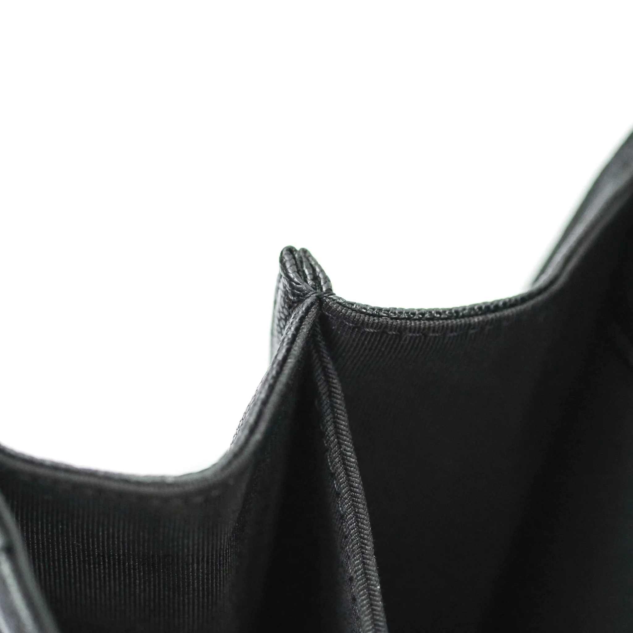 Chanel Quilted North South Boy Flap Black Caviar Gold Hardware