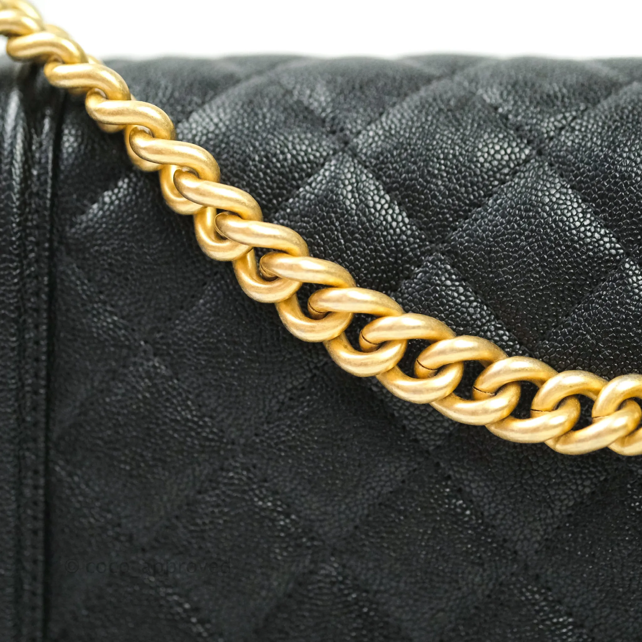 Chanel Quilted North South Boy Flap Black Caviar Gold Hardware