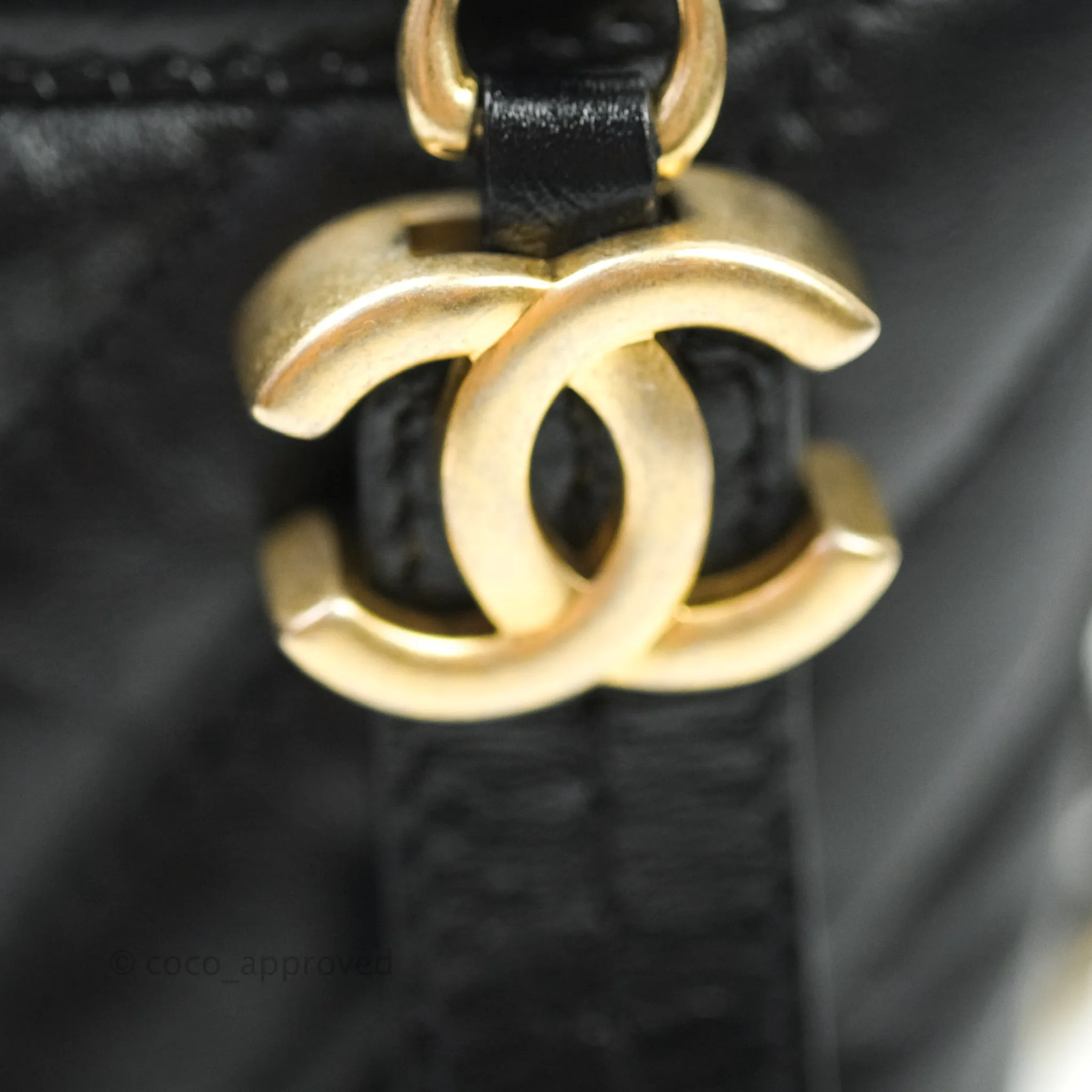 Chanel Quilted Small Aged Calfskin Black Gabrielle Hobo Mixed Hardware