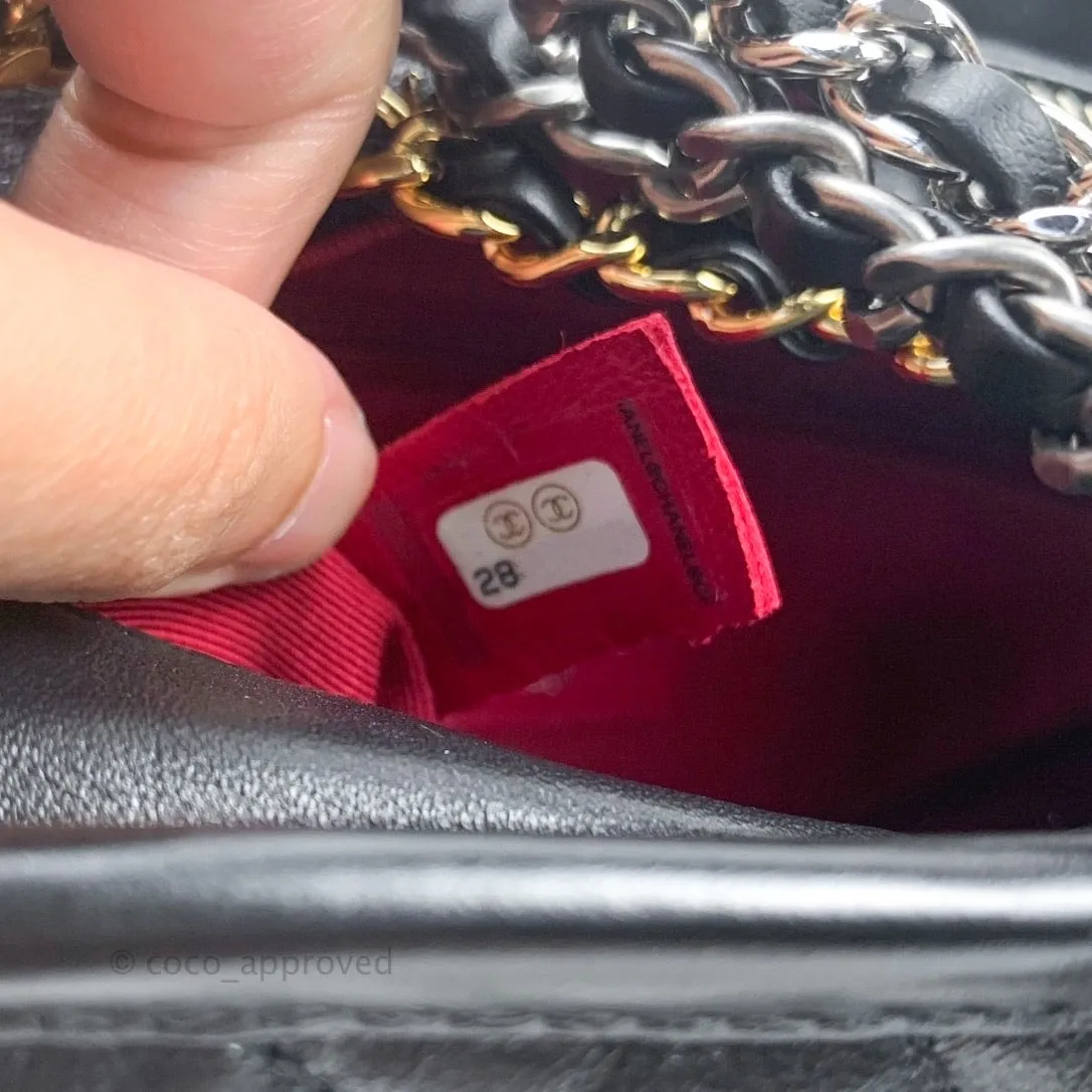 Chanel Quilted Small Aged Calfskin Black Gabrielle Hobo Mixed Hardware