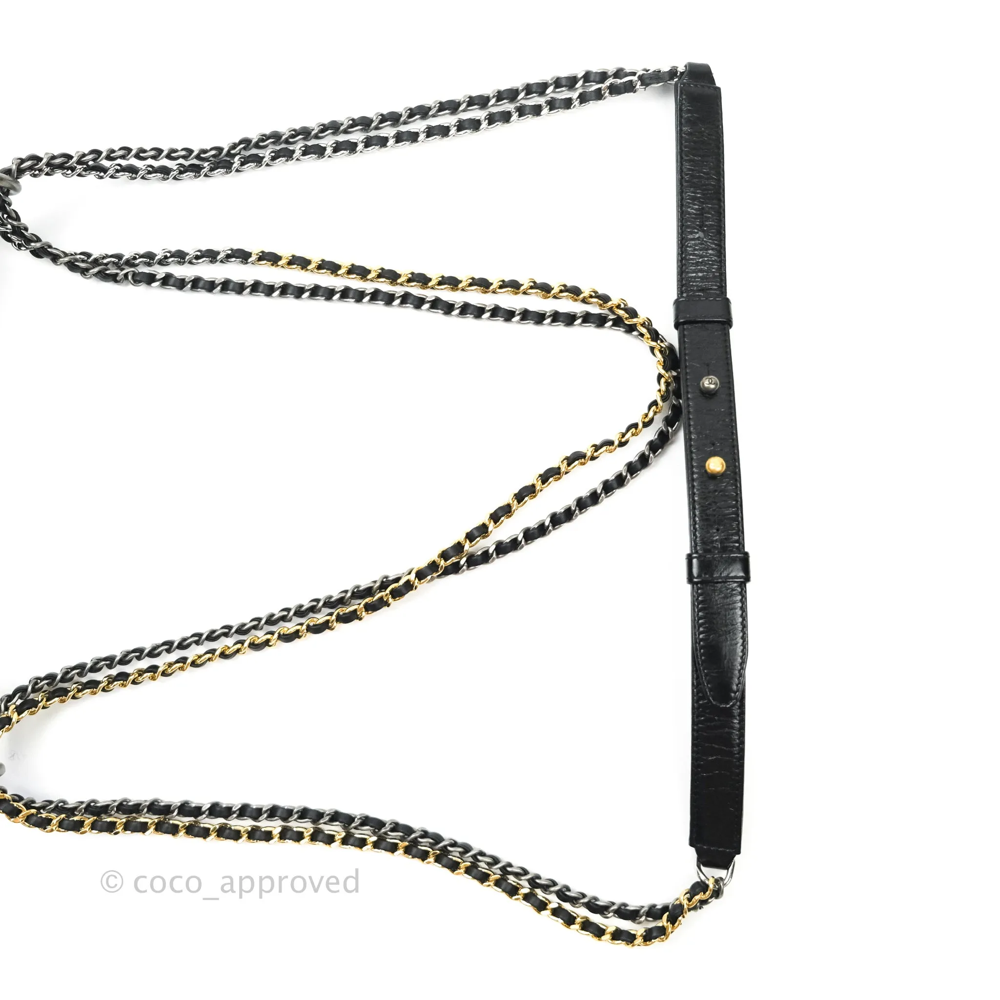 Chanel Quilted Small Aged Calfskin Black Gabrielle Hobo Mixed Hardware