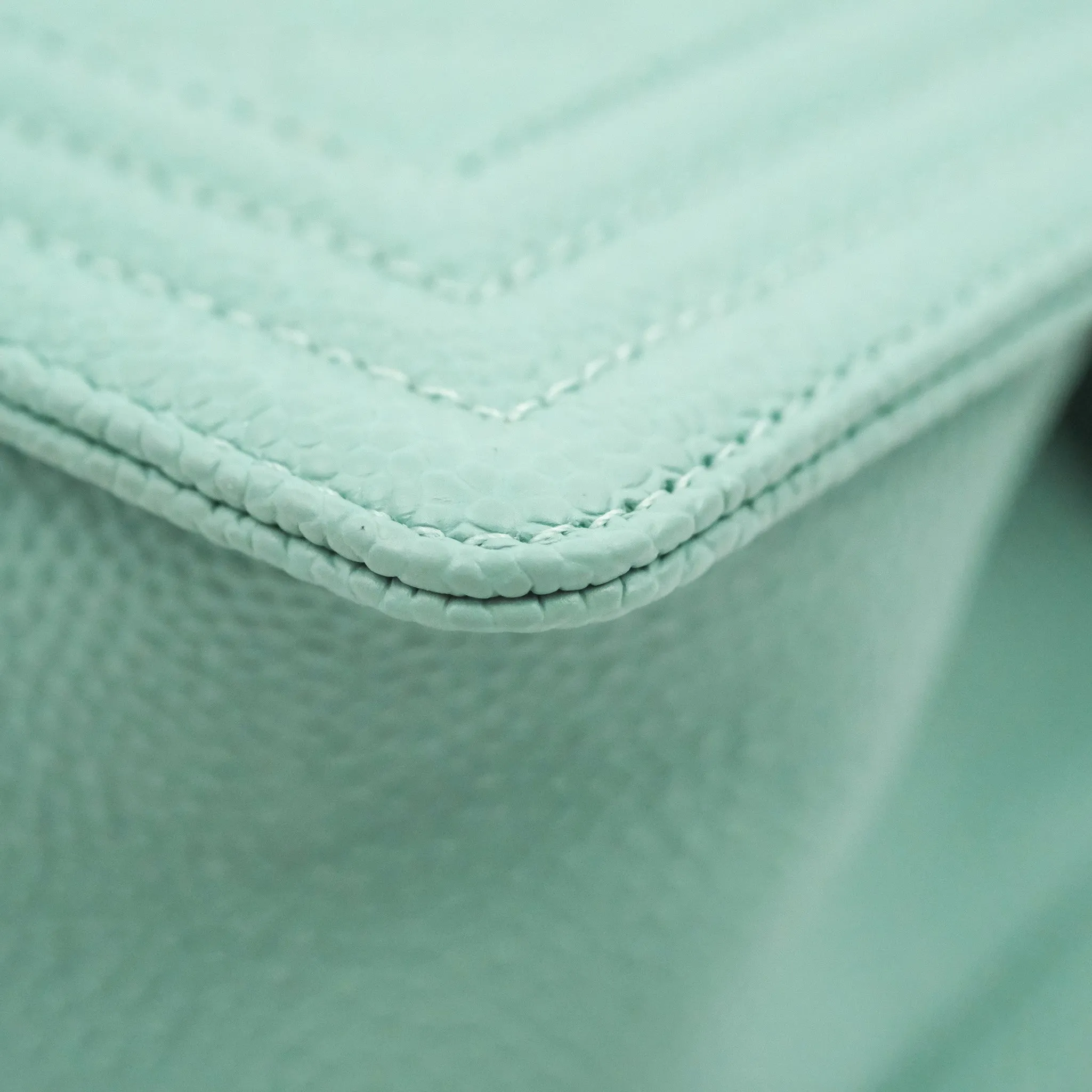 Chanel Quilted Small Boy Light Tiffany Blue Caviar Gold Hardware