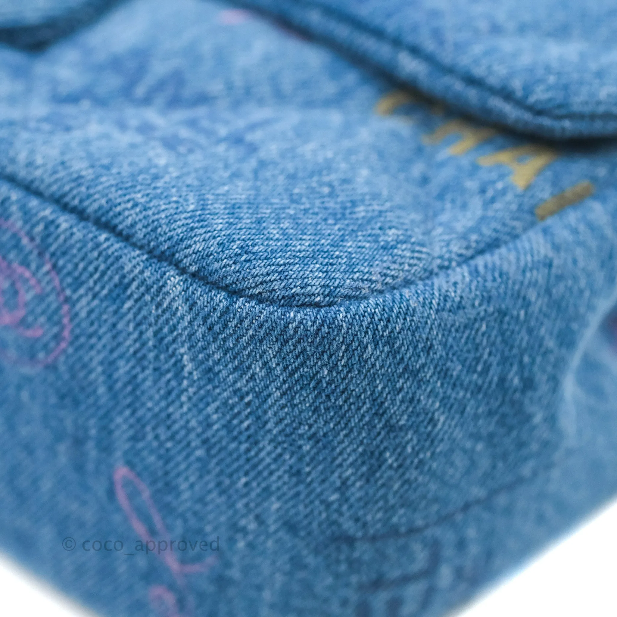 Chanel Quilted Small Denim Mood Flap Blue Multicolor 22P