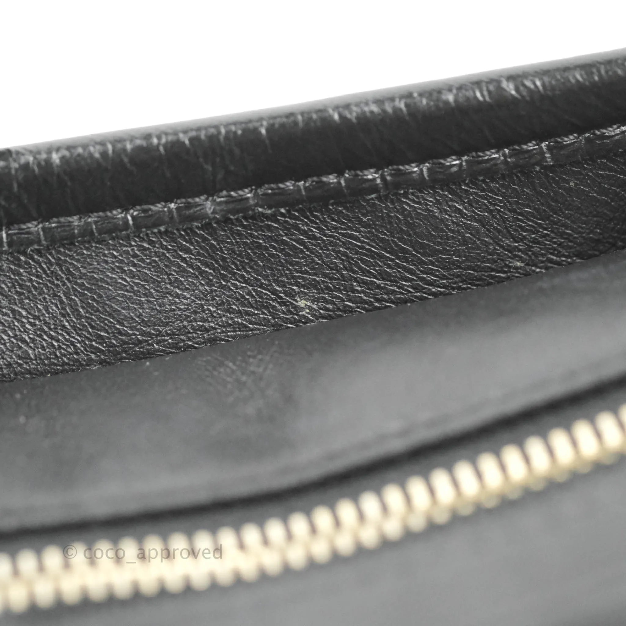 Chanel Quilted Small Gabrielle Hobo Black Aged Calfskin