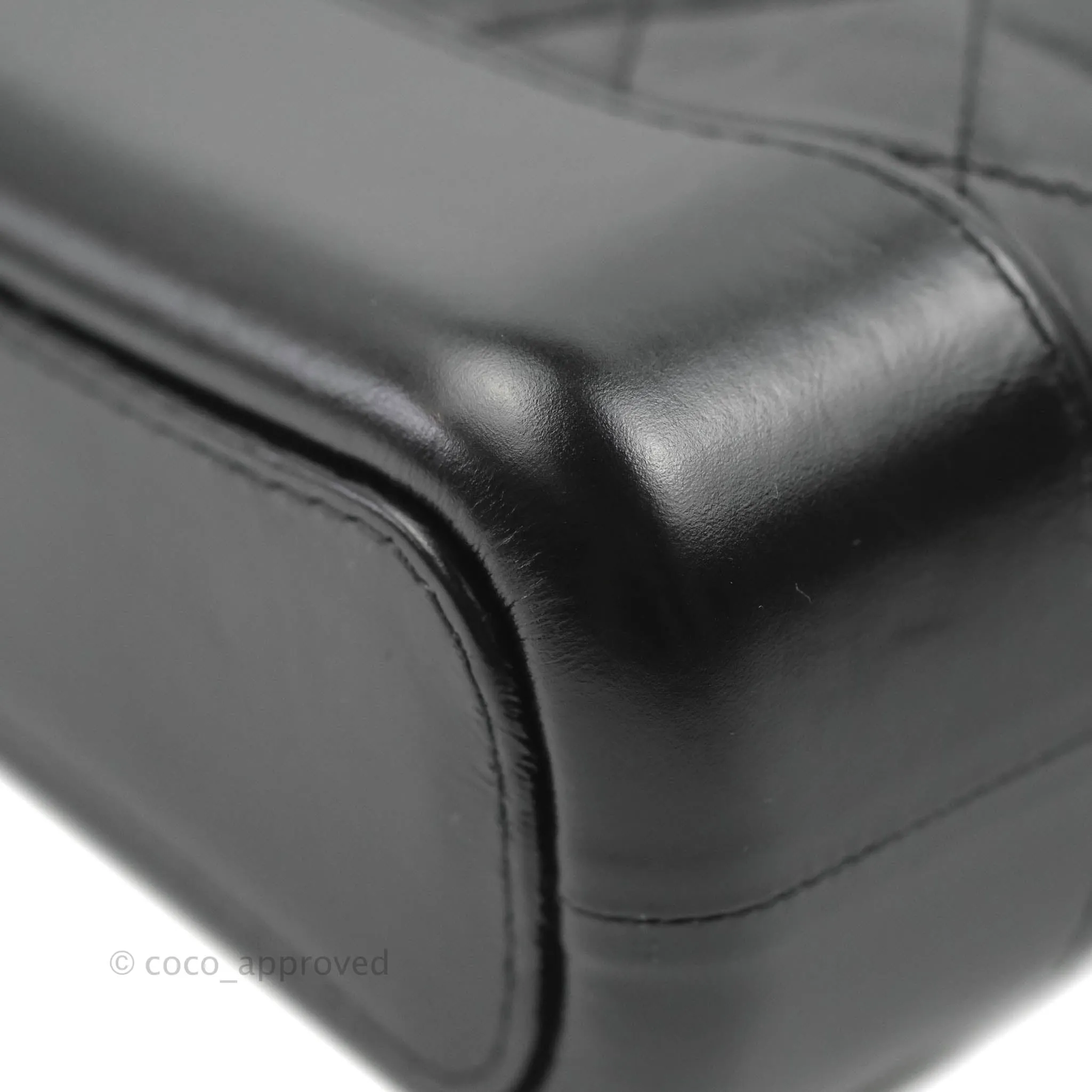 Chanel Quilted Small Gabrielle Hobo Black Aged Calfskin