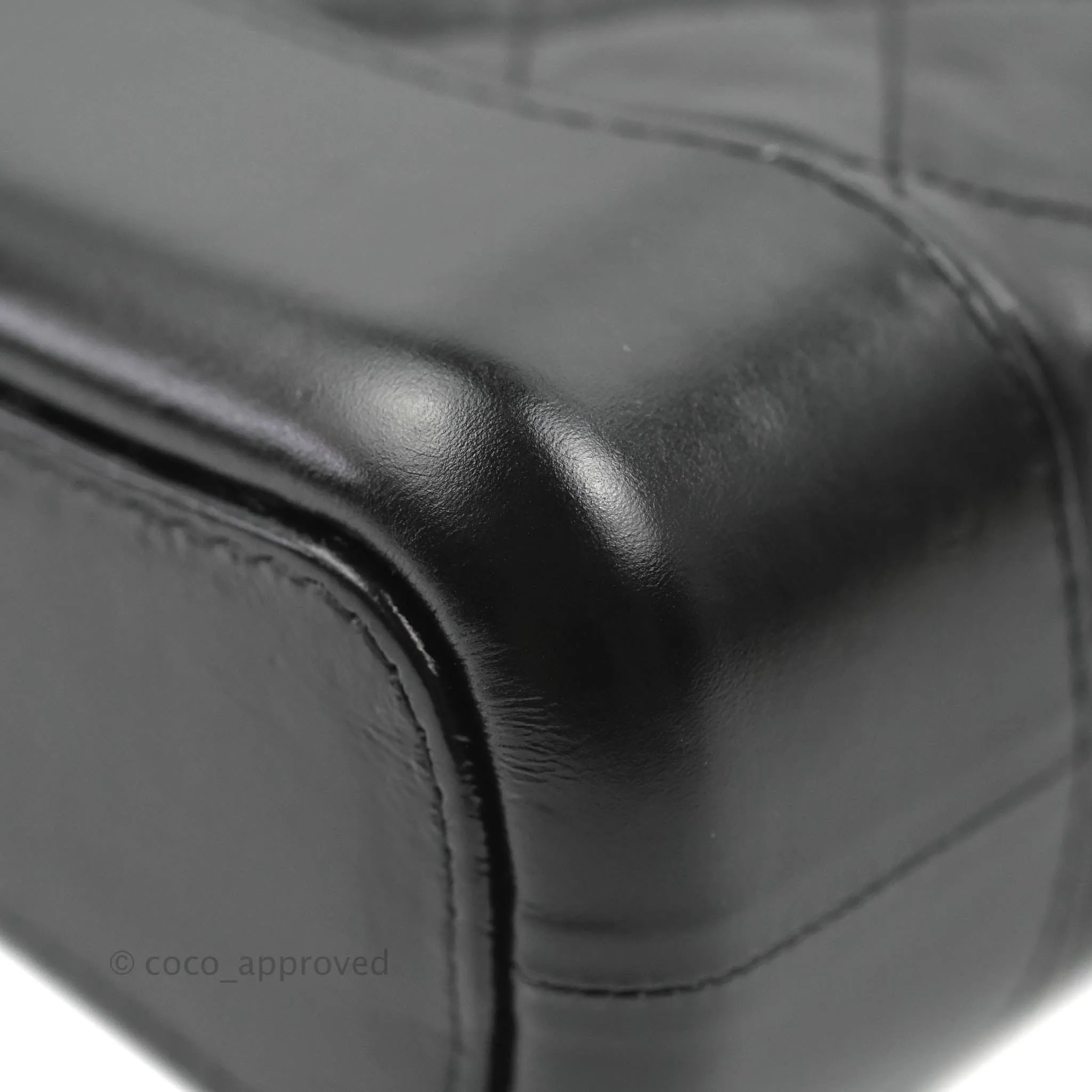 Chanel Quilted Small Gabrielle Hobo Black Aged Calfskin