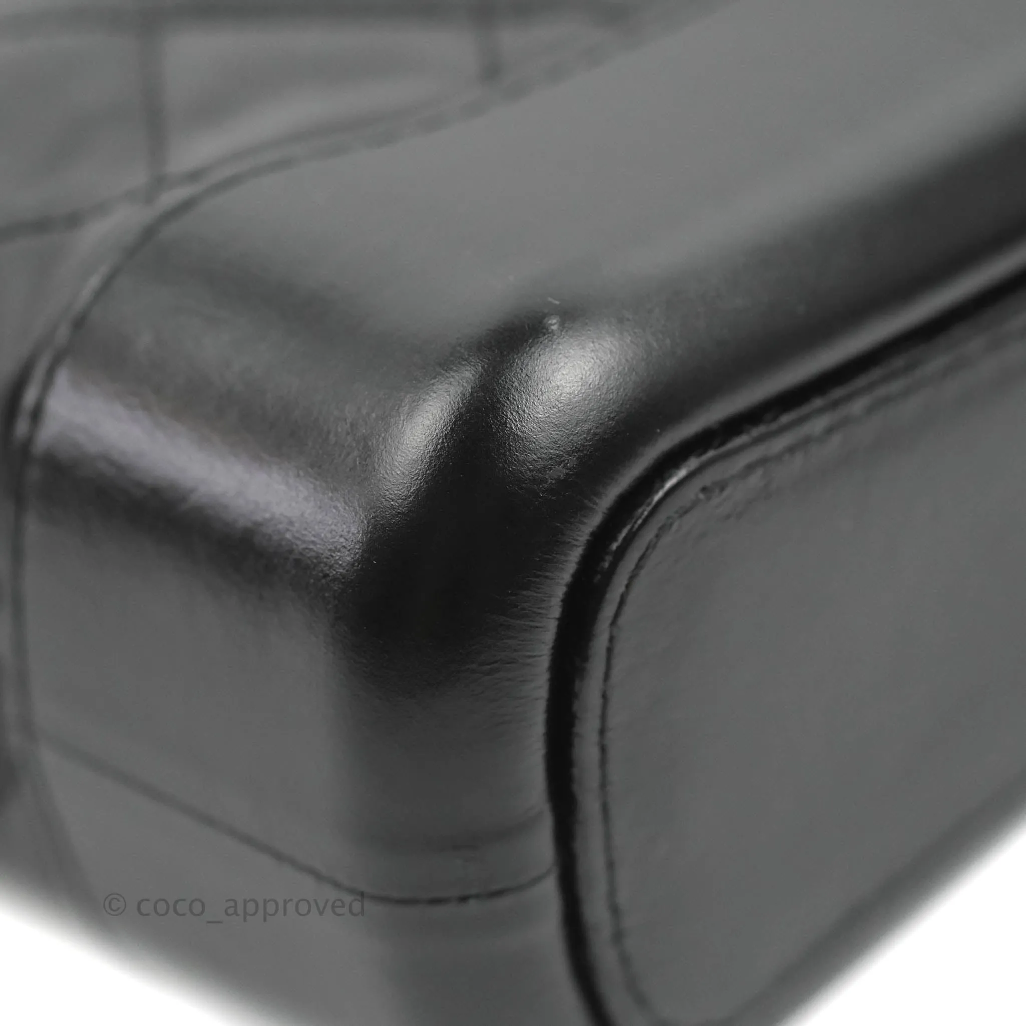 Chanel Quilted Small Gabrielle Hobo Black Aged Calfskin