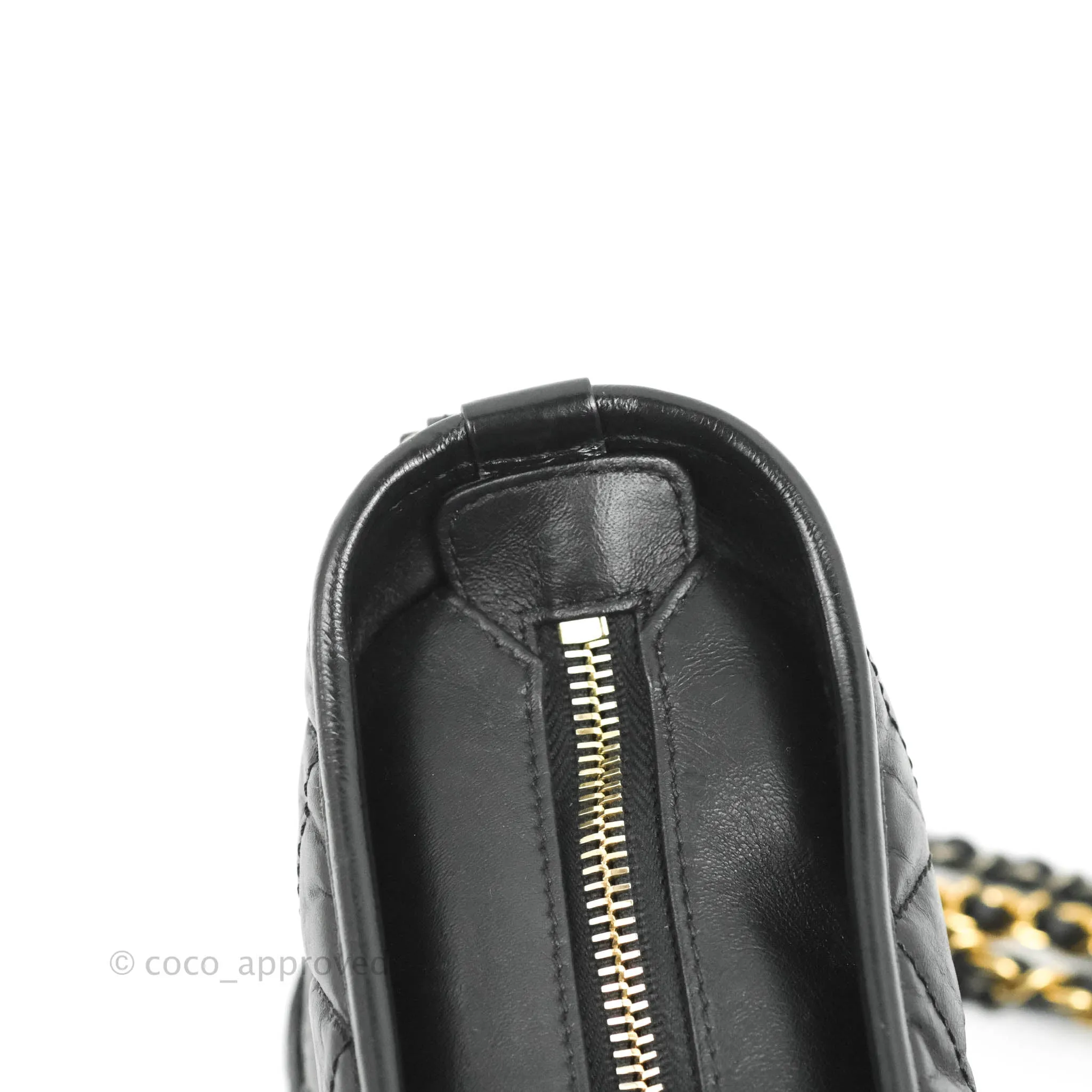 Chanel Quilted Small Gabrielle Hobo Black Aged Calfskin