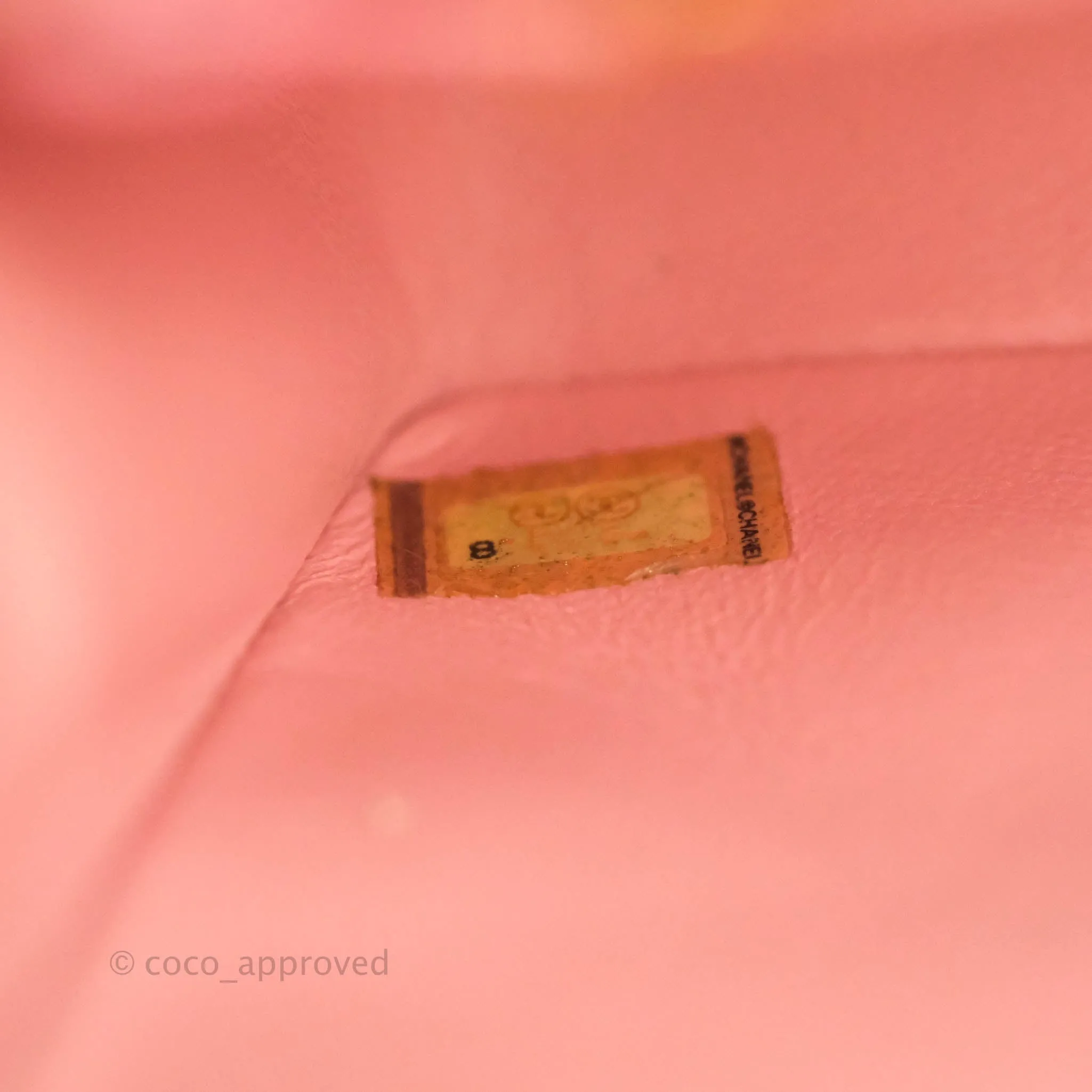 Chanel Quilted Vintage Mini Square Flap Pink Caviar 24K Gold Hardware