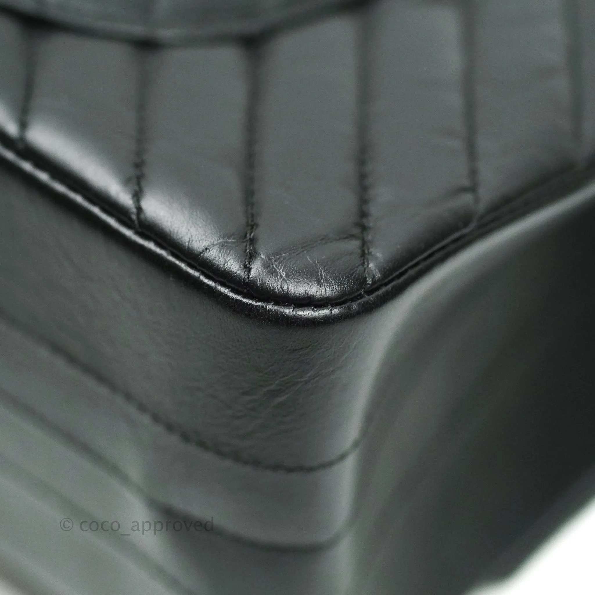 Chanel Reissue Chevron Aged Calfskin So Black Hardware 226