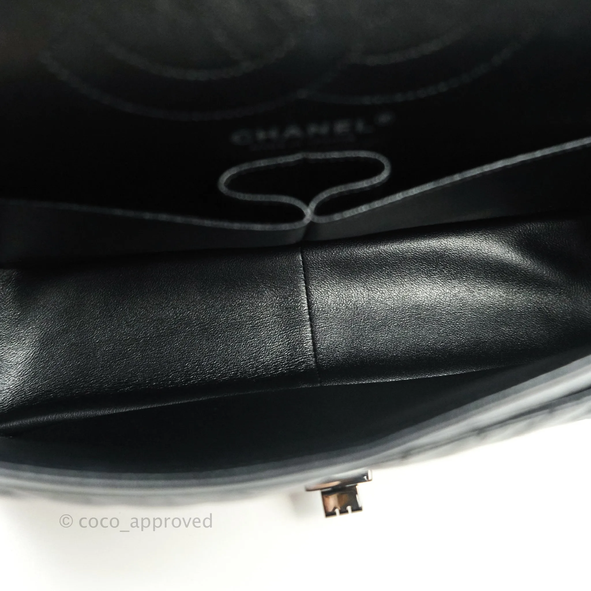 Chanel Reissue Chevron Aged Calfskin So Black Hardware 226