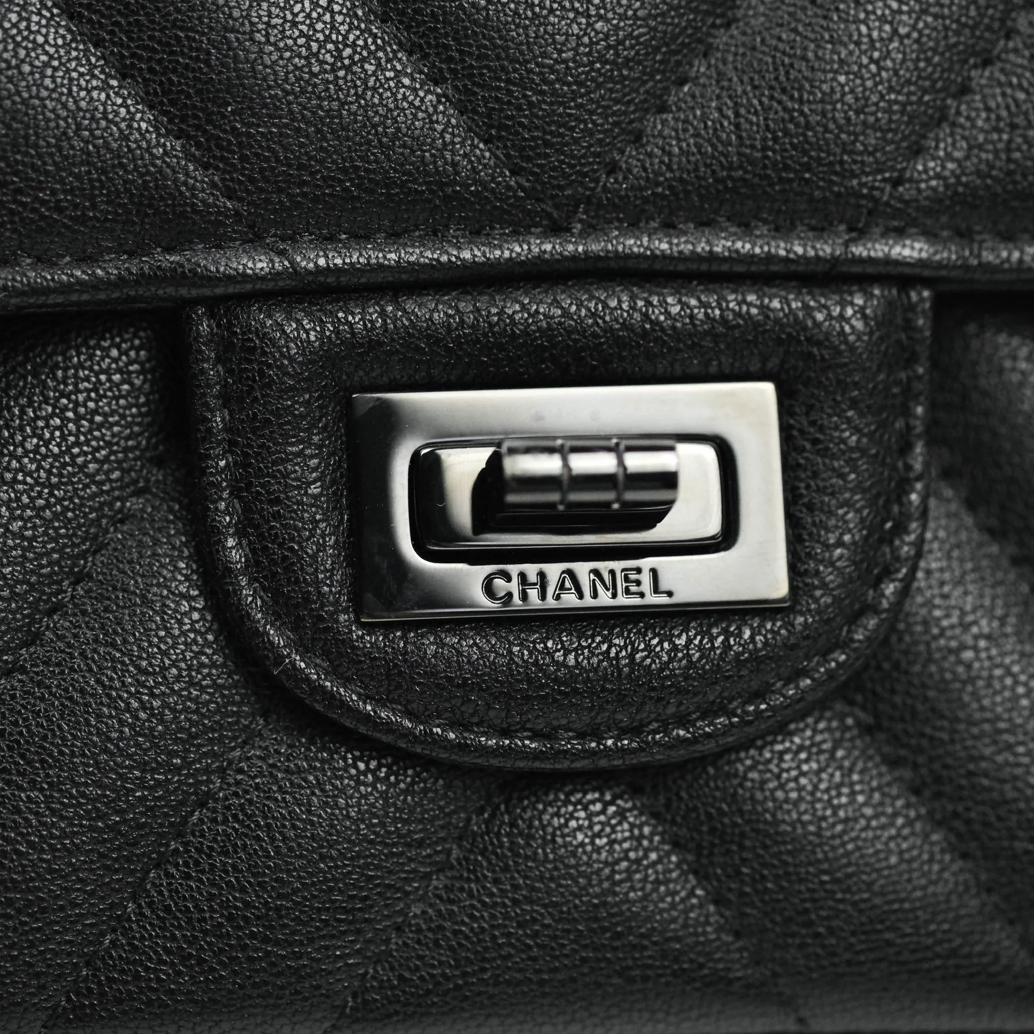 Chanel Reissue Chevron So Black Black Hardware 226
