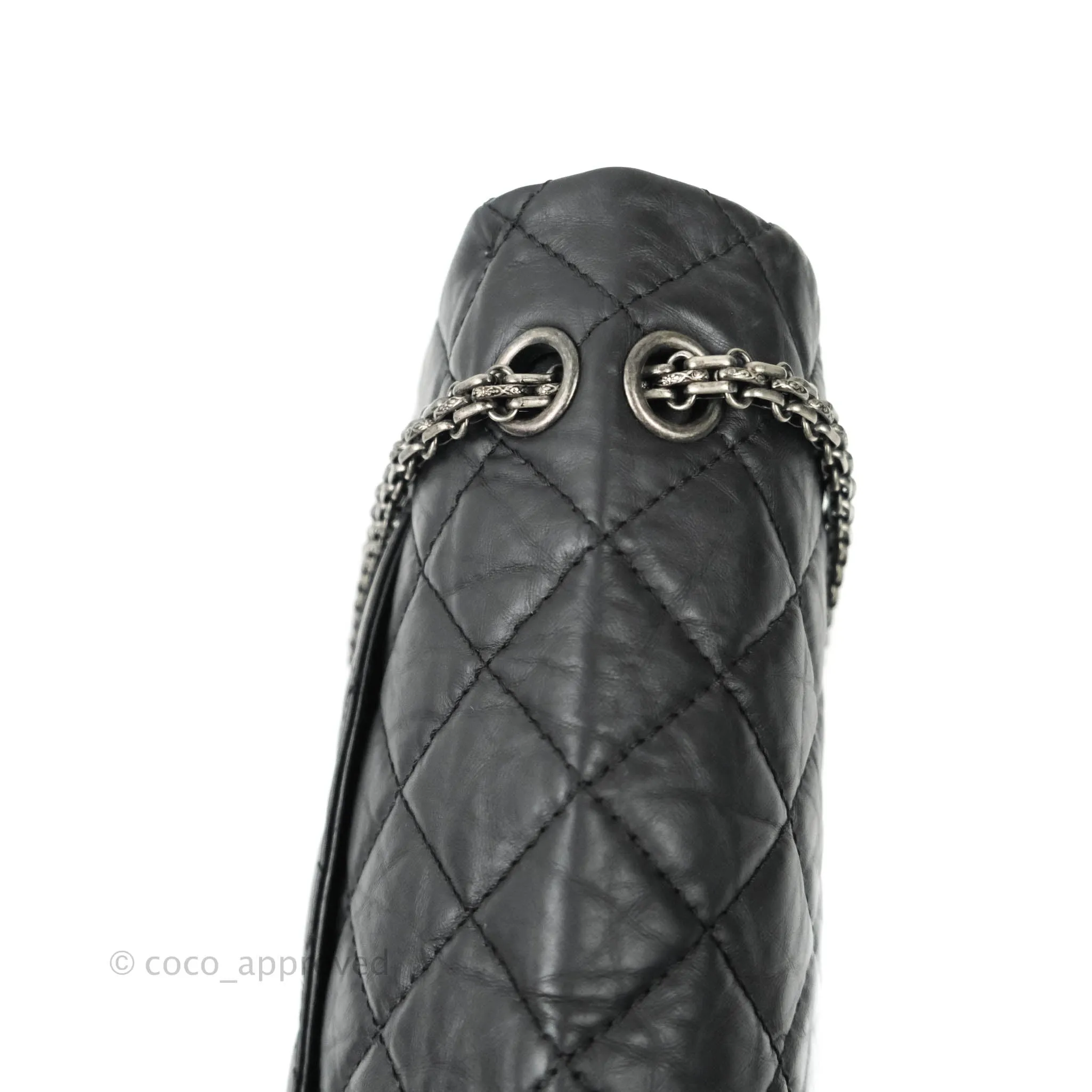 Chanel Reissue Quilted Aged Calfskin Black Aged Ruthenium Hardware 227