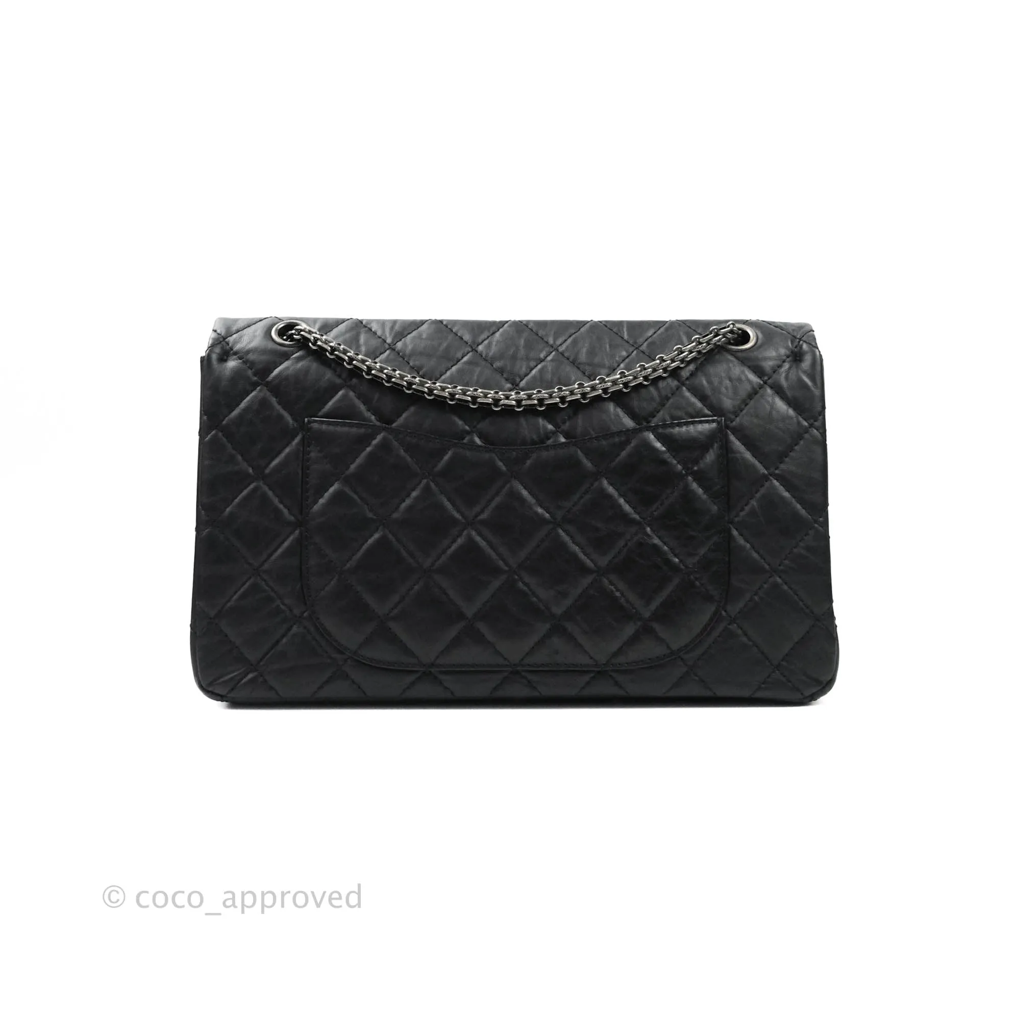 Chanel Reissue Quilted Aged Calfskin Black Aged Ruthenium Hardware 227