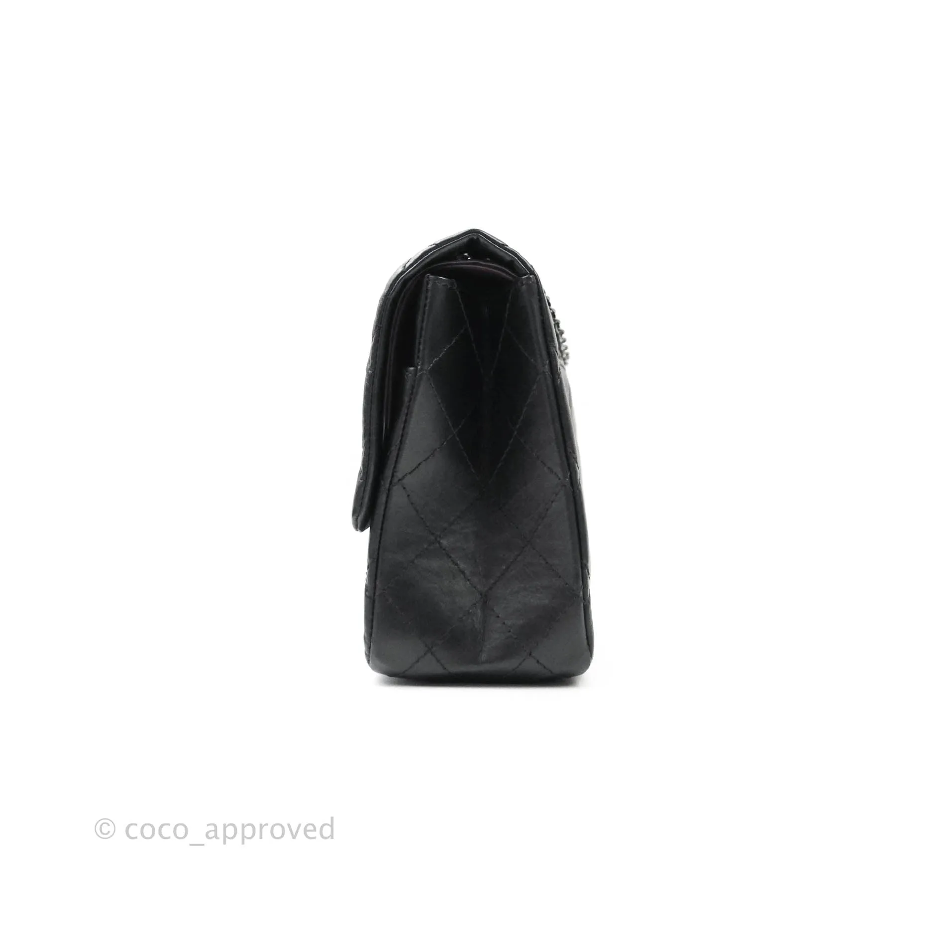 Chanel Reissue Quilted Aged Calfskin Black Aged Ruthenium Hardware 227
