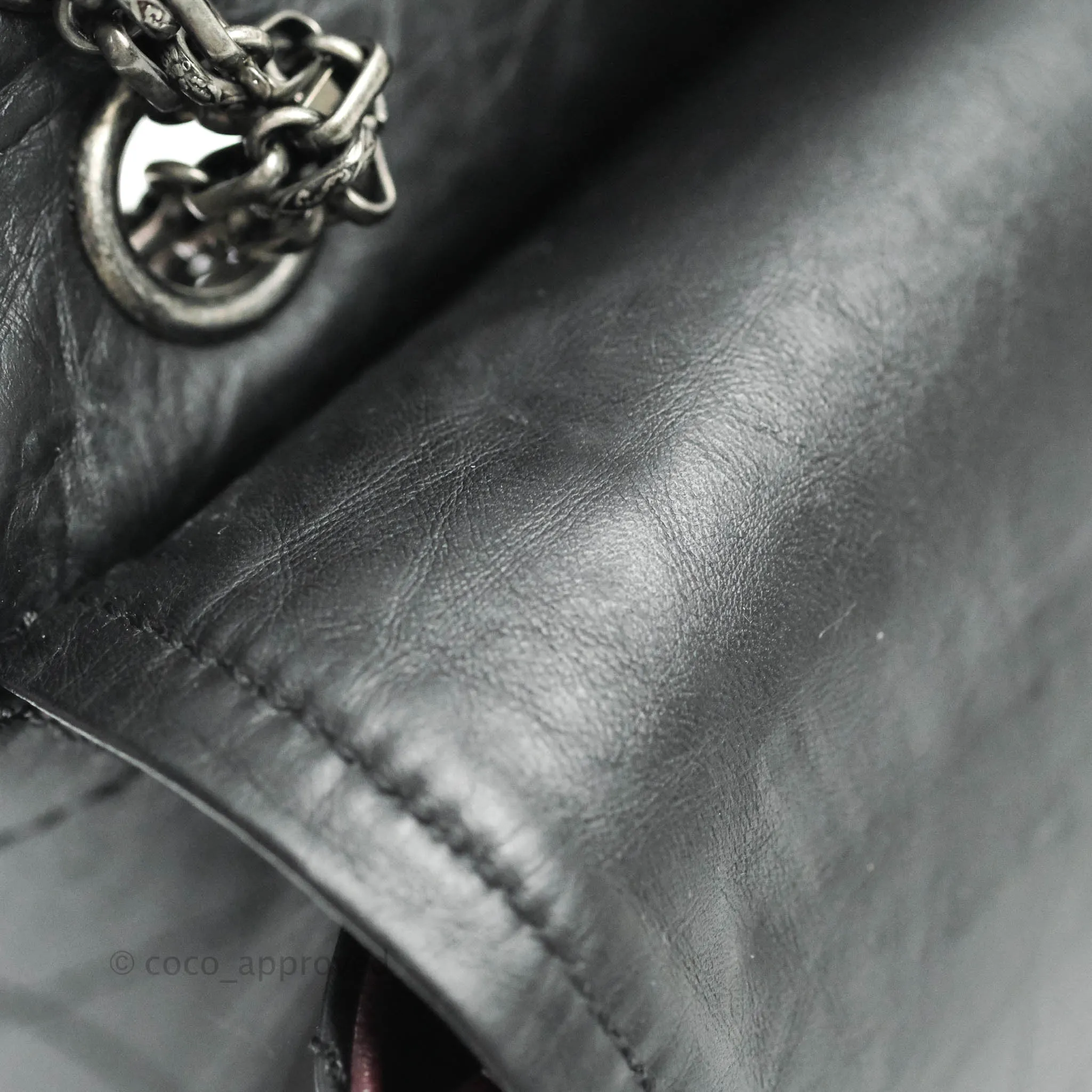 Chanel Reissue Quilted Aged Calfskin Black Aged Ruthenium Hardware 227