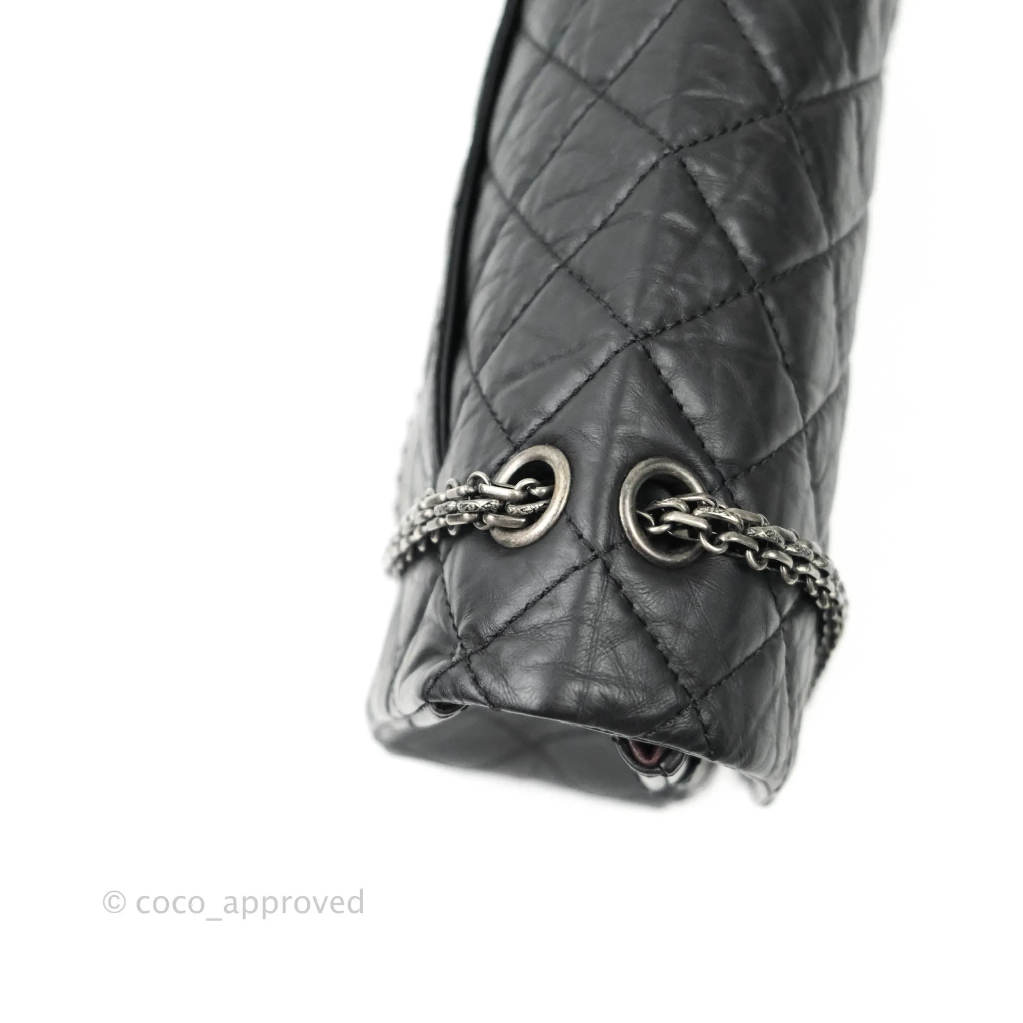 Chanel Reissue Quilted Aged Calfskin Black Aged Ruthenium Hardware 227