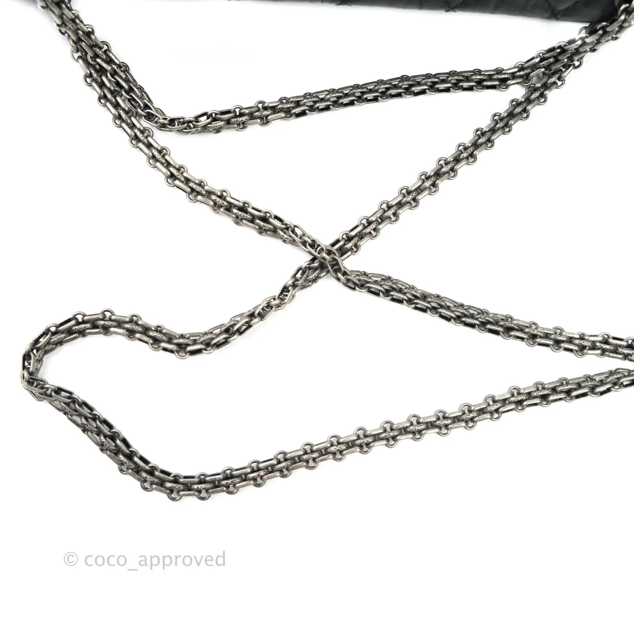 Chanel Reissue Quilted Aged Calfskin Black Aged Ruthenium Hardware 227