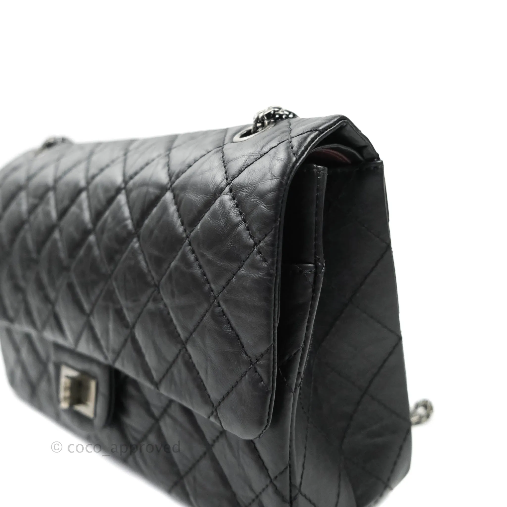 Chanel Reissue Quilted Aged Calfskin Black Aged Ruthenium Hardware 227