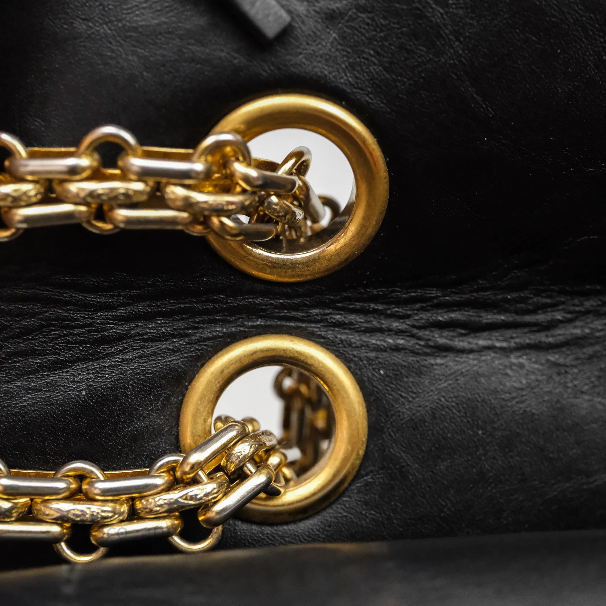 Chanel Reissue Quilted Aged Calfskin Black Gold Hardware 226
