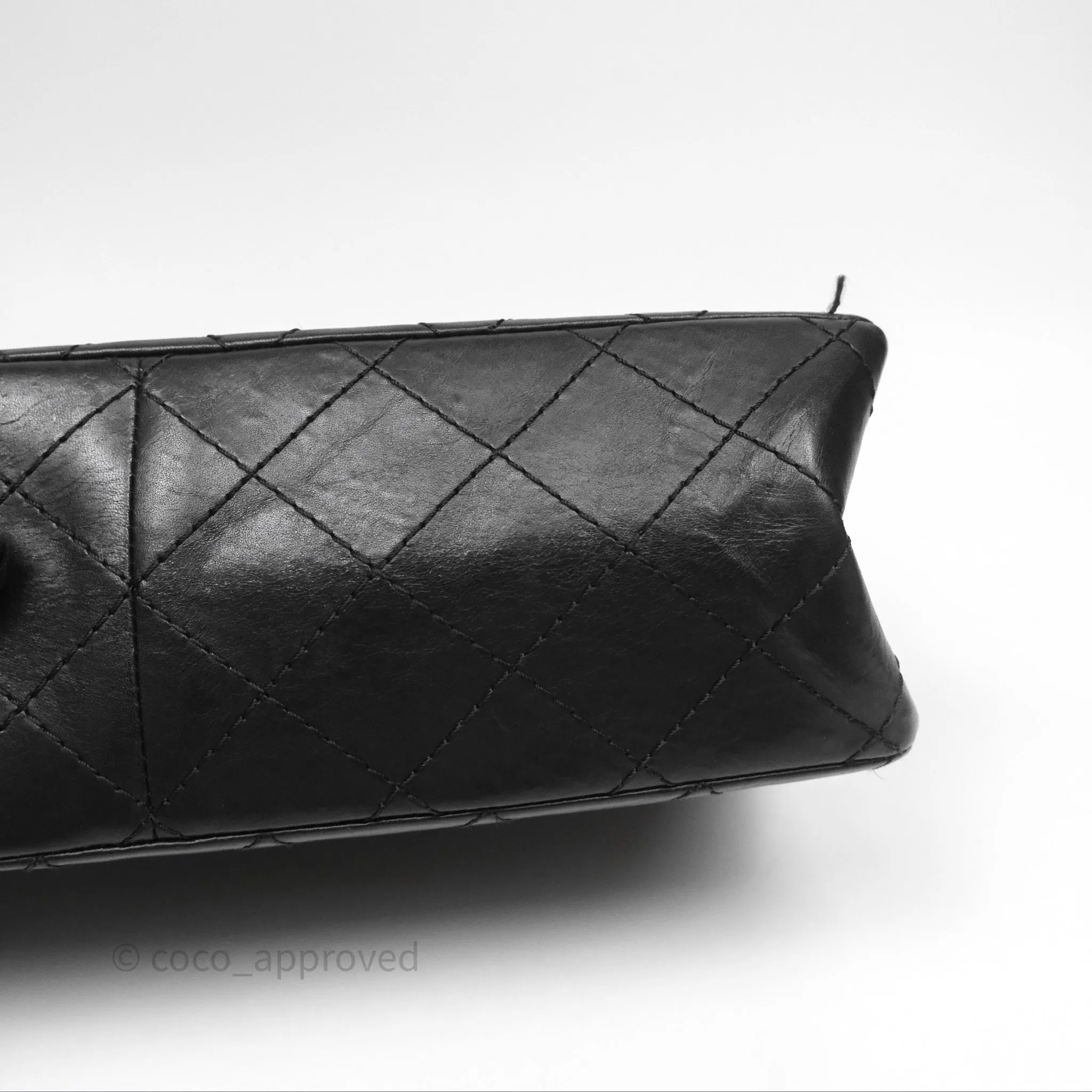 Chanel Reissue Quilted Aged Calfskin Black Gold Hardware 226