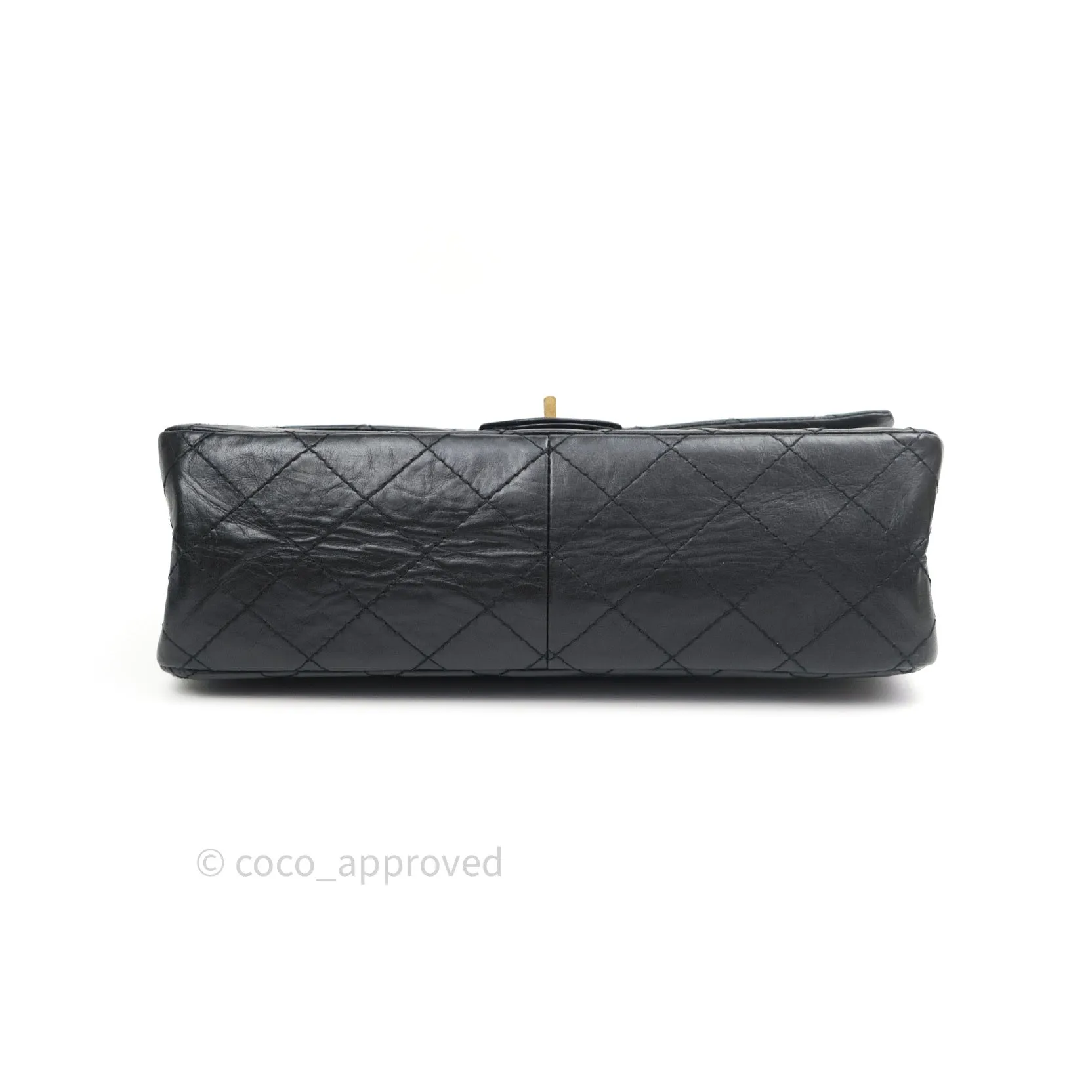 Chanel Reissue Quilted Aged Calfskin Black Gold Hardware 226