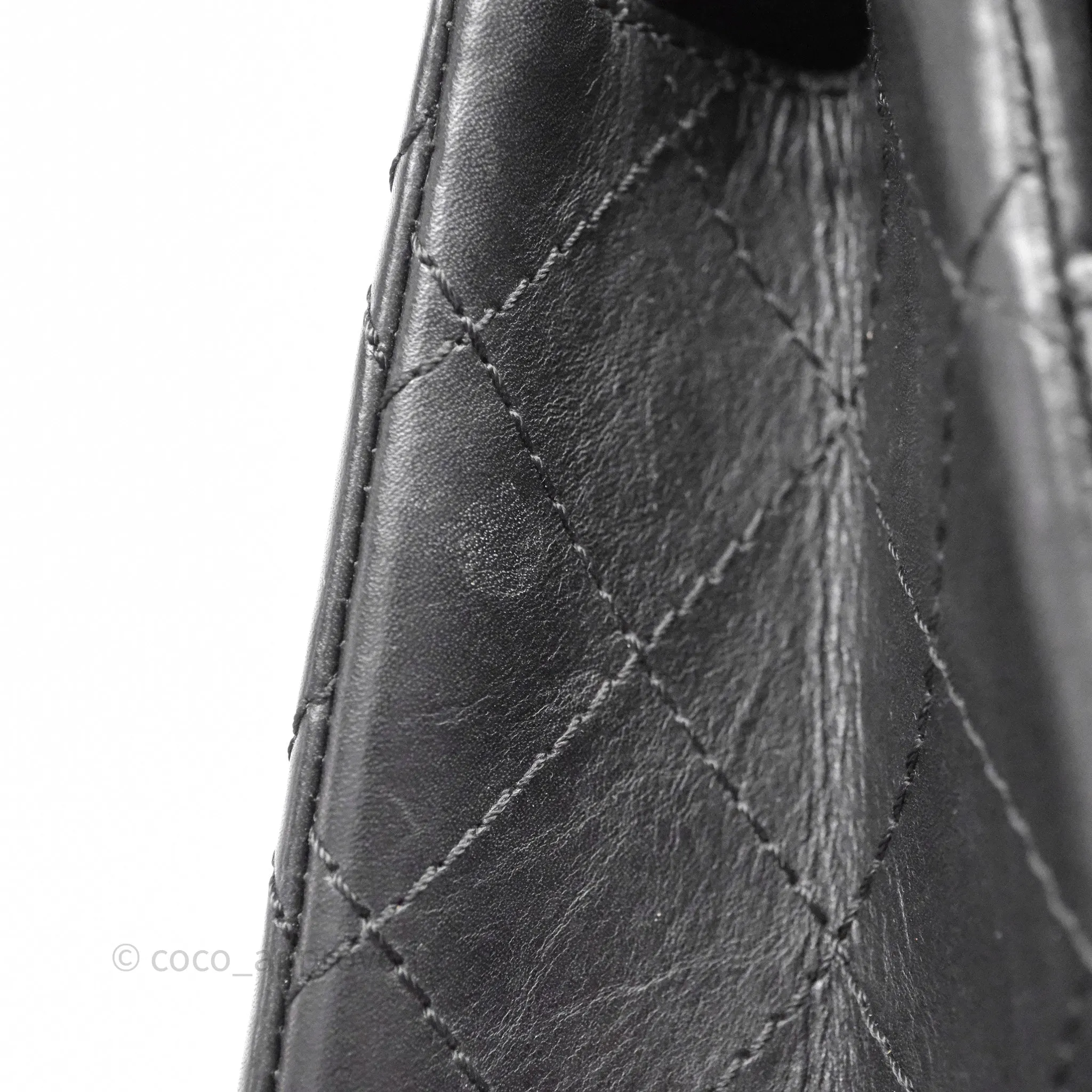 Chanel Reissue Quilted Aged Calfskin Black Gold Hardware 226