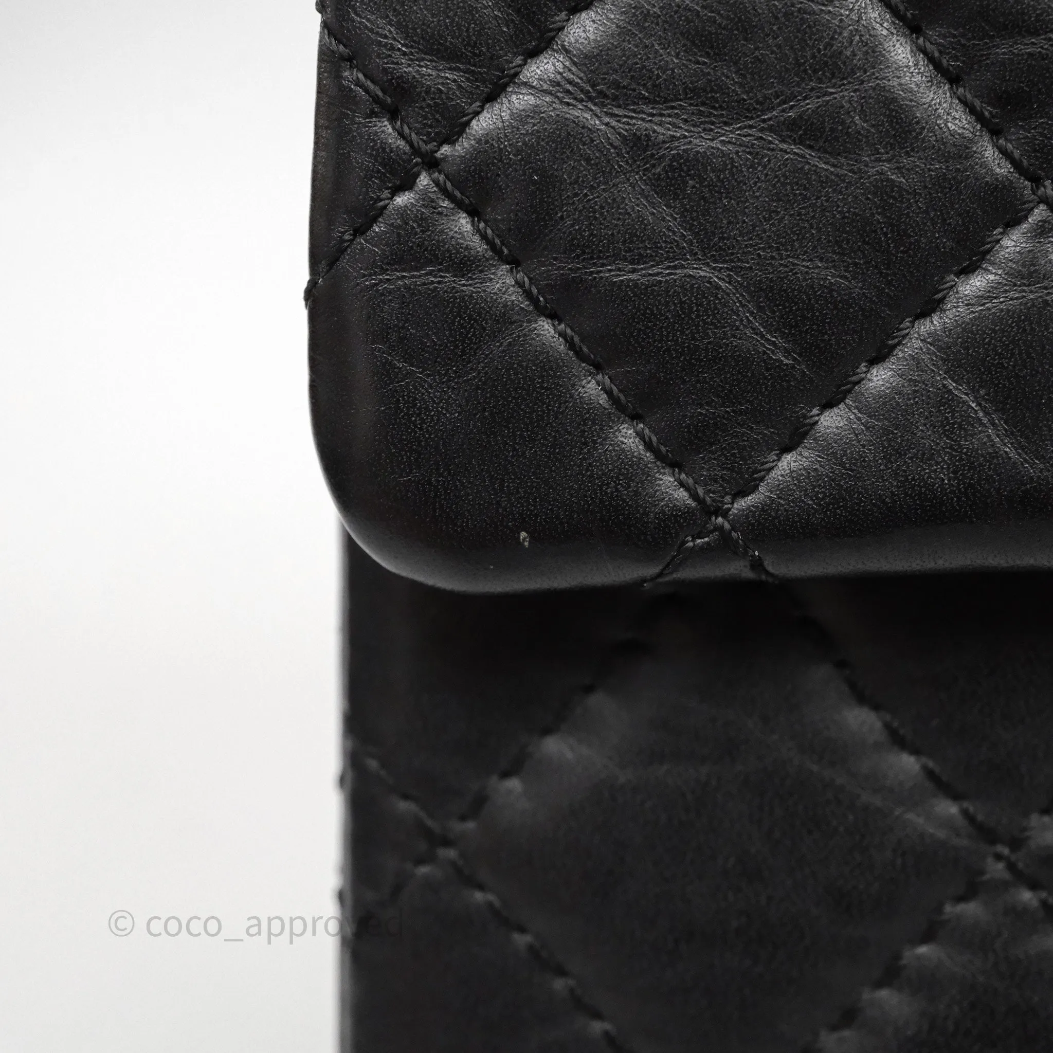 Chanel Reissue Quilted Aged Calfskin Black Gold Hardware 226