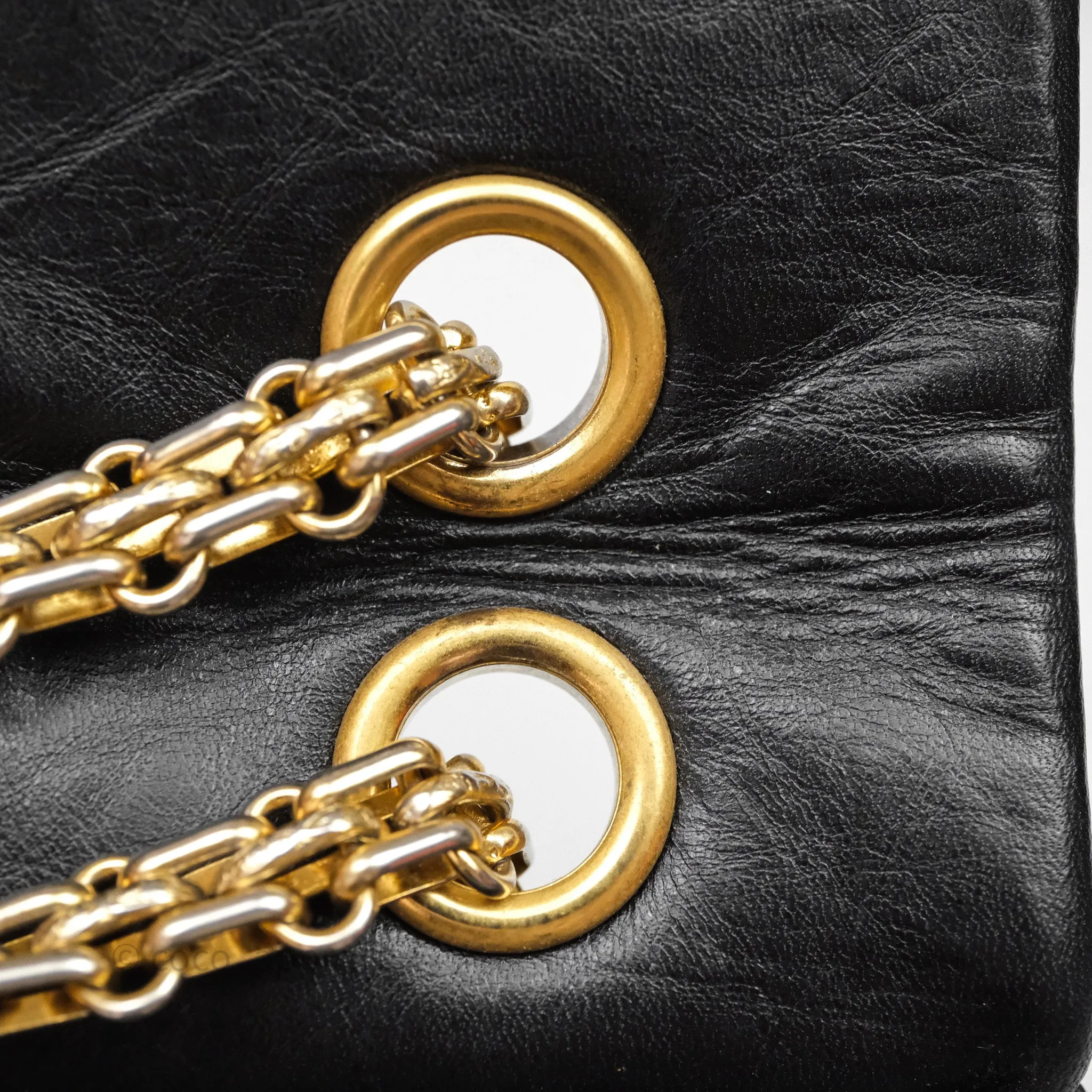 Chanel Reissue Quilted Aged Calfskin Black Gold Hardware 226