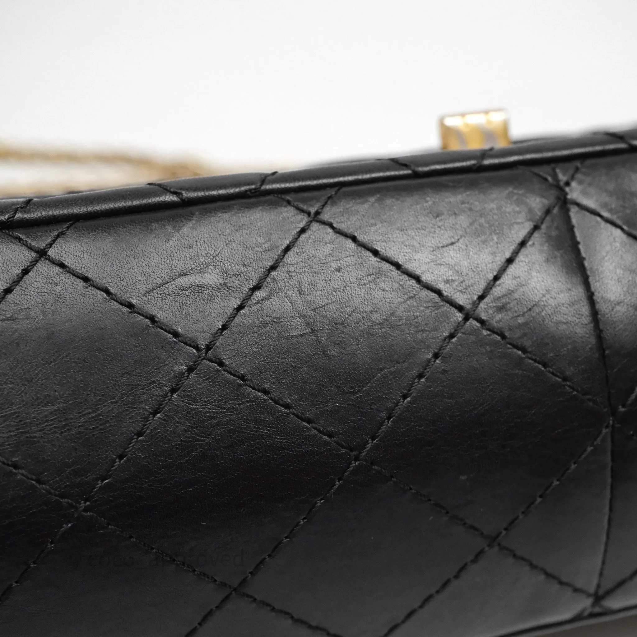 Chanel Reissue Quilted Aged Calfskin Black Gold Hardware 226