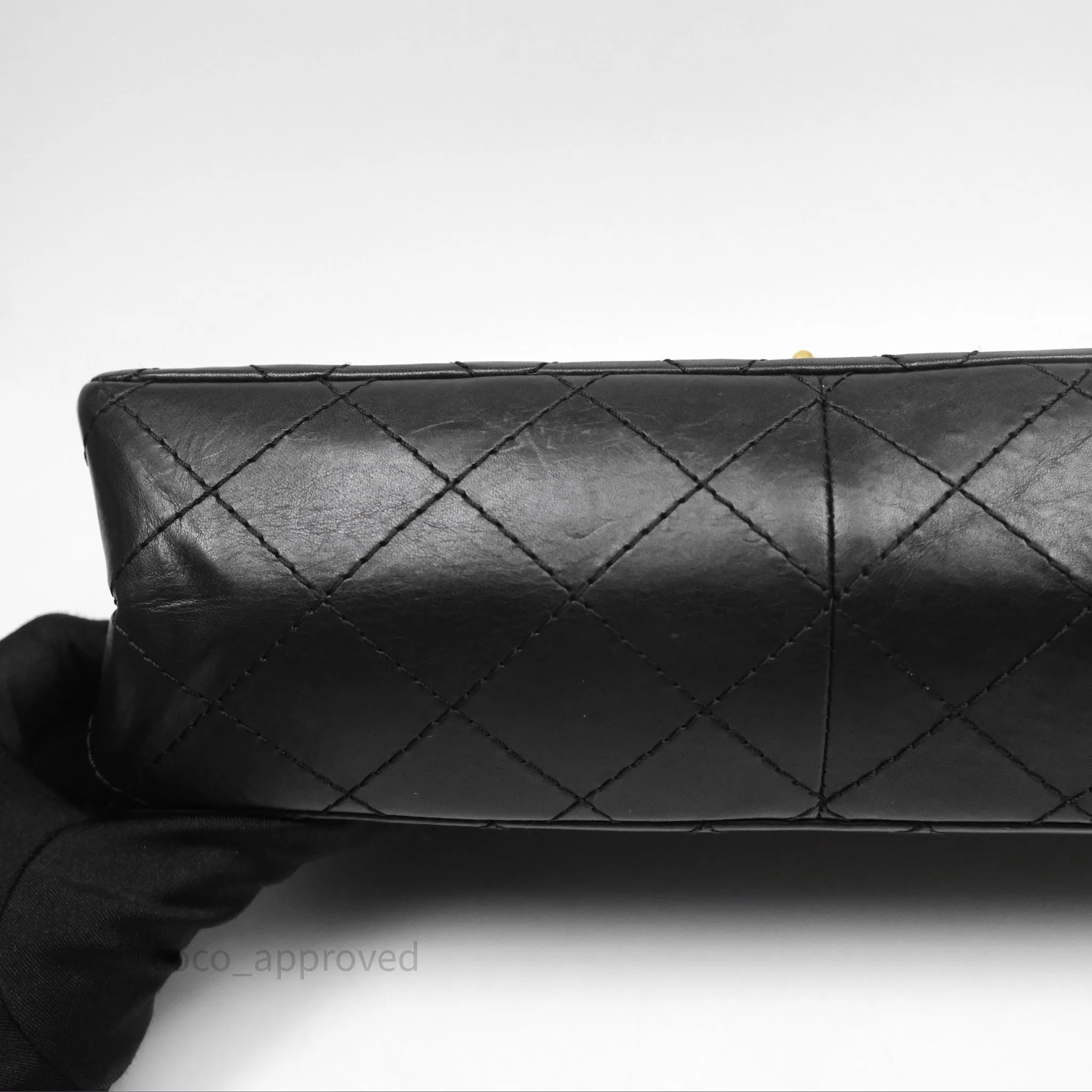 Chanel Reissue Quilted Aged Calfskin Black Gold Hardware 226