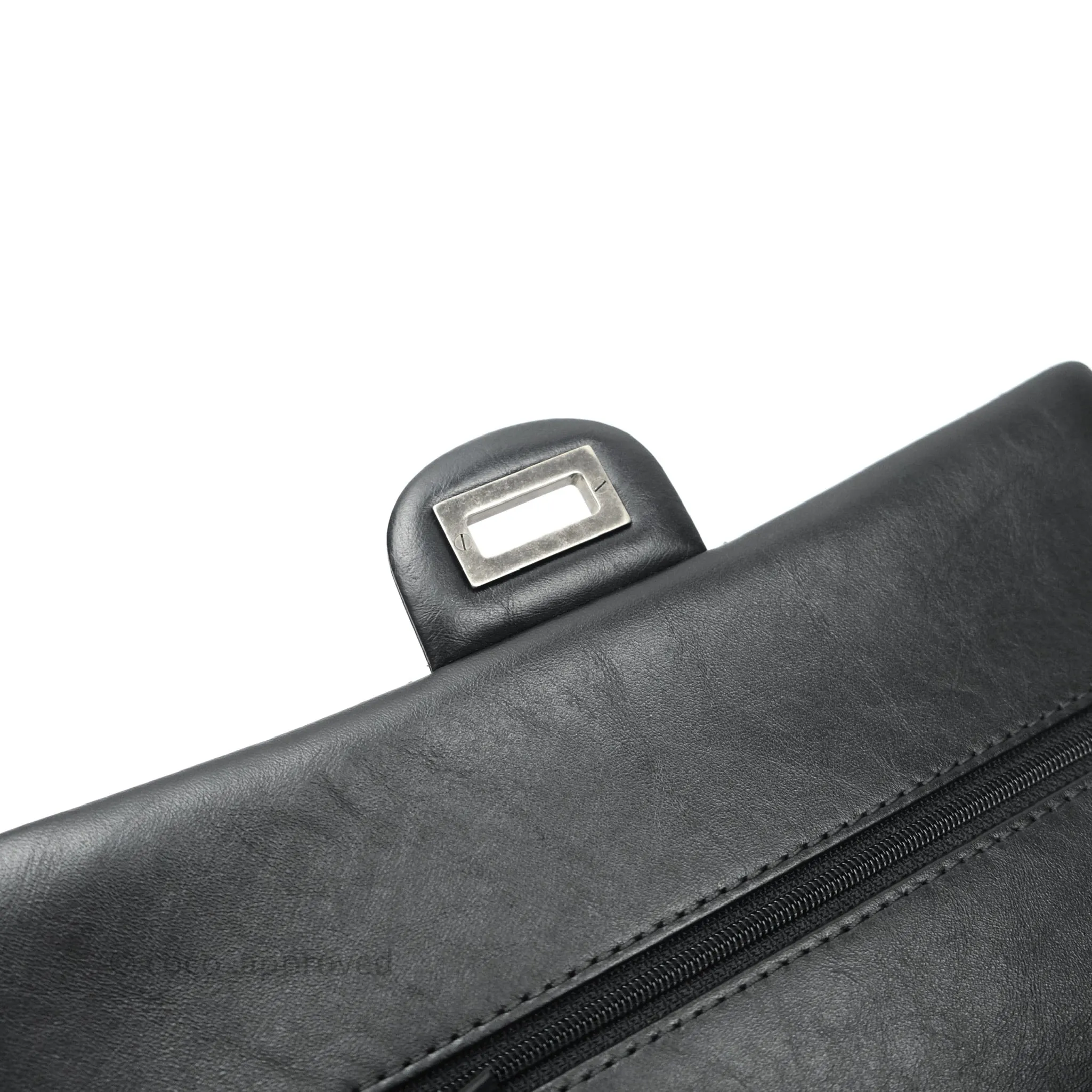 Chanel Reissue Quilted Aged Calfskin Black Ruthenium Hardware 225