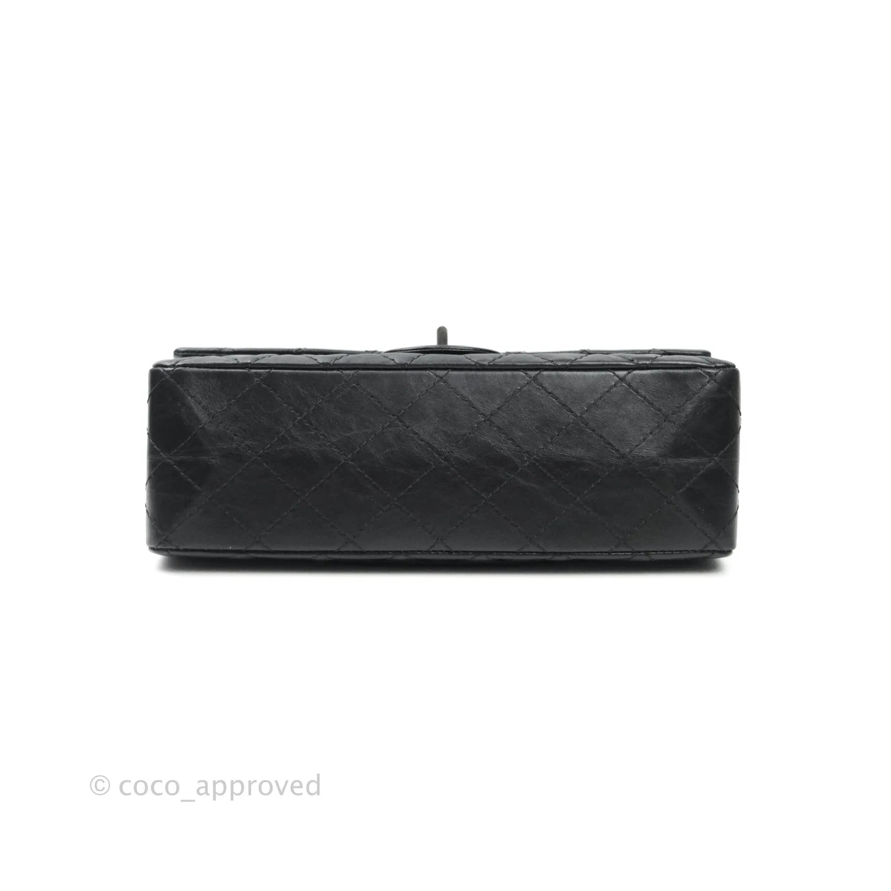 Chanel Reissue Quilted Aged Calfskin Black Ruthenium Hardware 225