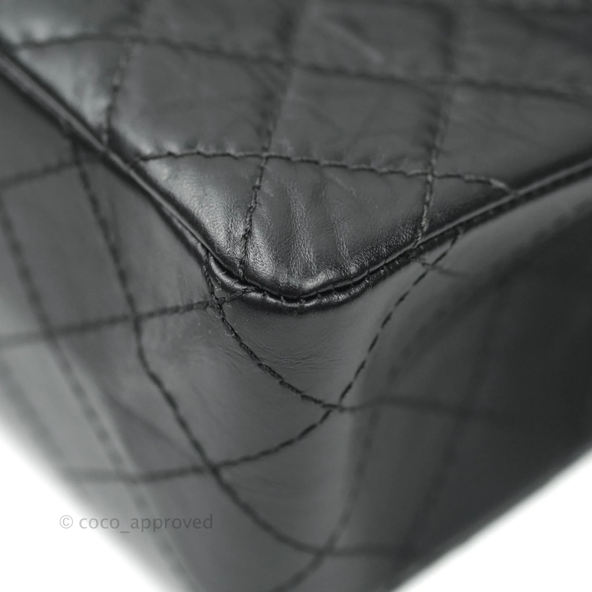 Chanel Reissue Quilted Aged Calfskin Black Ruthenium Hardware 225