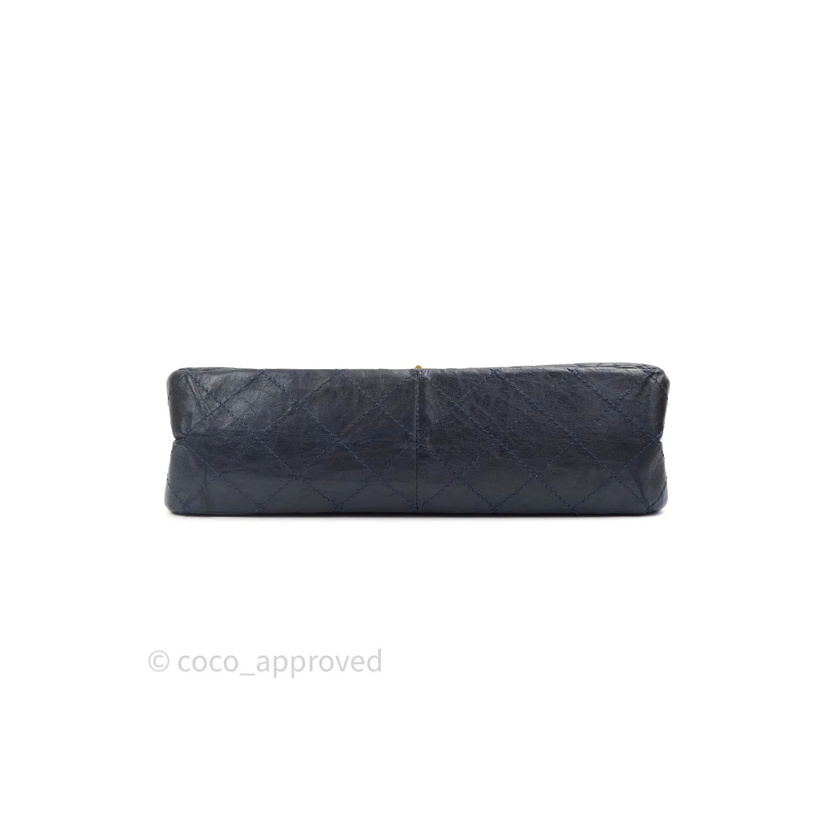 Chanel Reissue Quilted Aged Calfskin Dark Navy Gold Hardware 227